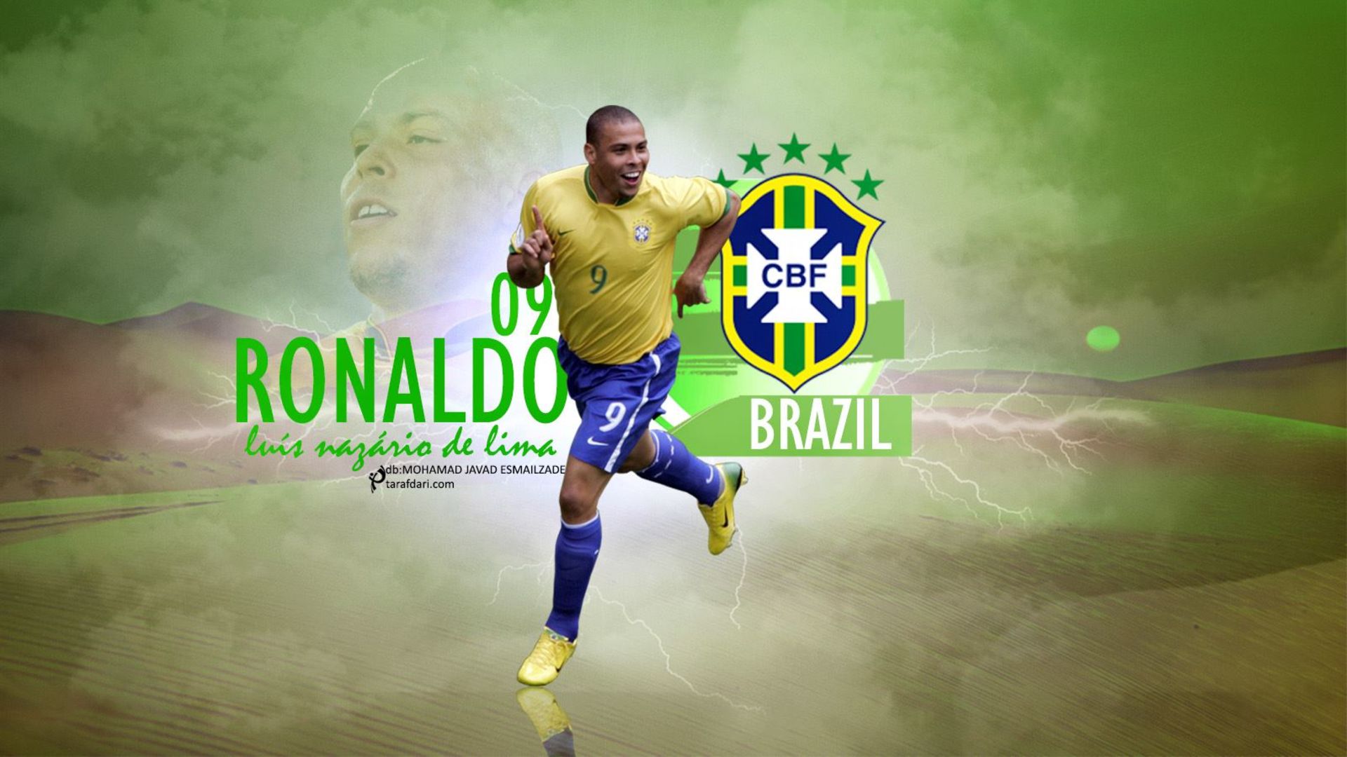 Handy-Wallpaper Sport, Fußball, Brasilianische Fußballnationalmannschaft, Ronaldo Nazirio kostenlos herunterladen.