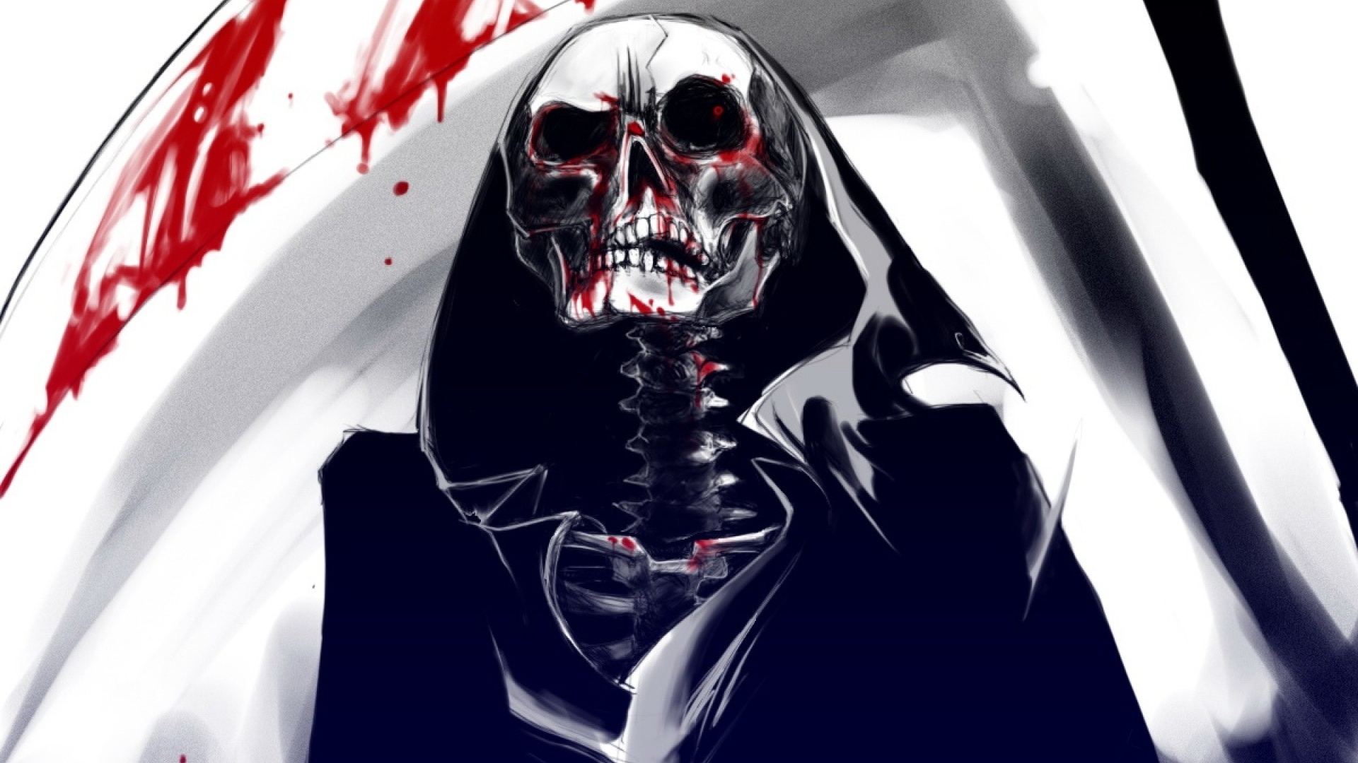 Download mobile wallpaper Dark, Skull for free.