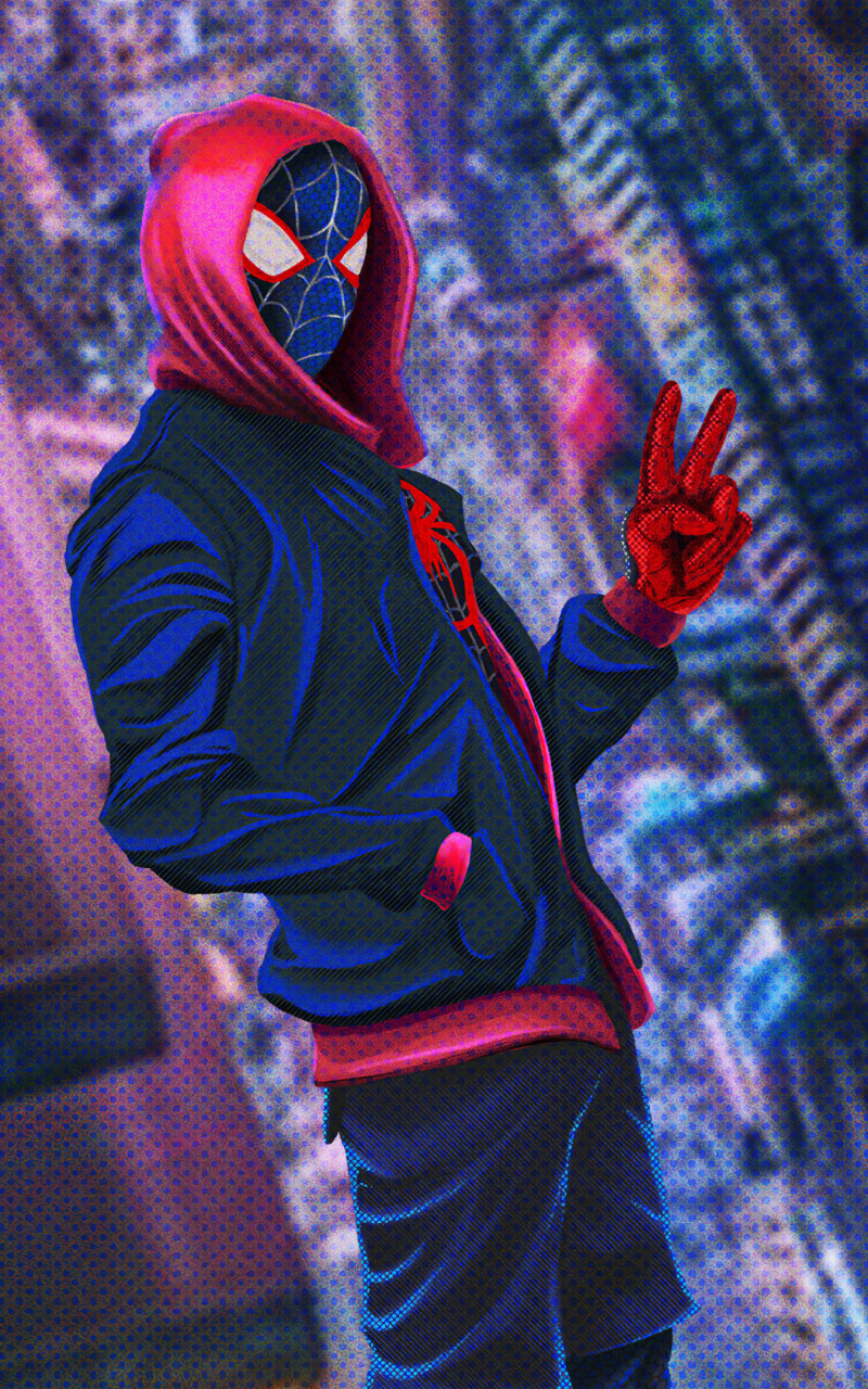 Download mobile wallpaper Spider Man, Movie, Miles Morales, Spider Man: Into The Spider Verse for free.