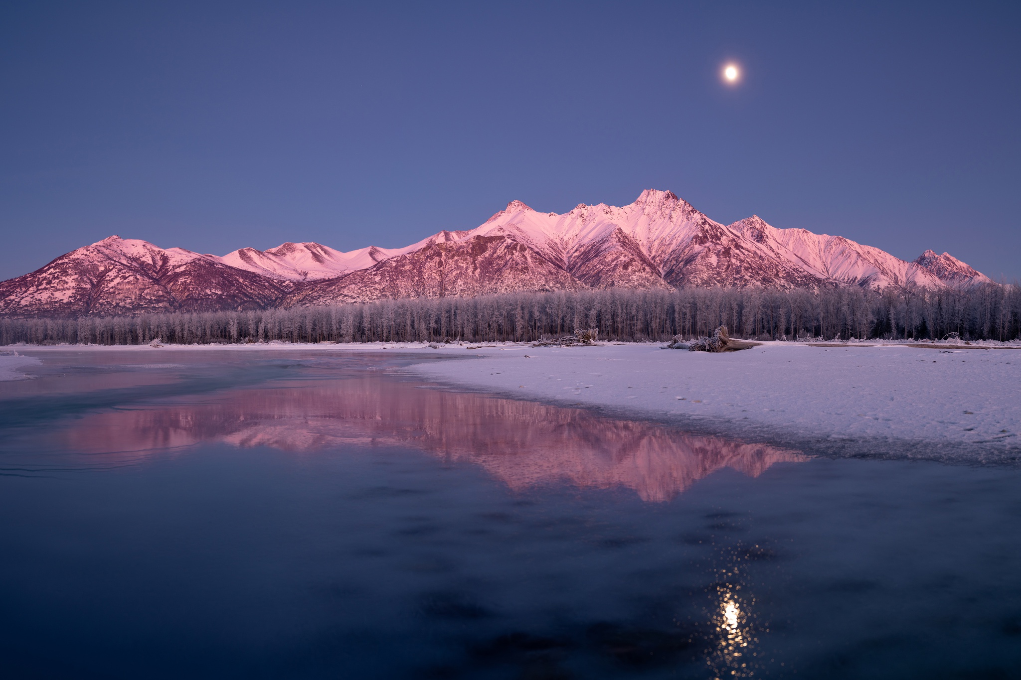Baixe gratuitamente a imagem Inverno, Natureza, Céu, Neve, Montanha, Terra/natureza, Reflecção na área de trabalho do seu PC