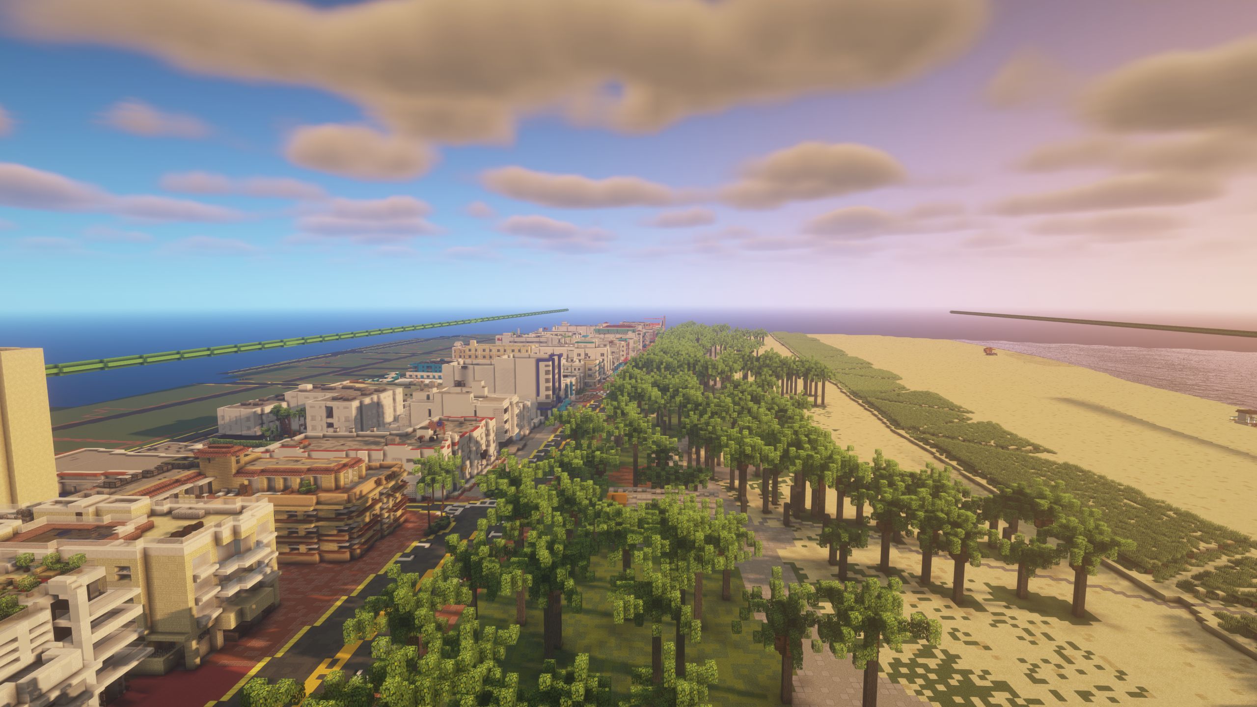 Baixe gratuitamente a imagem Praia, Minecraft, Miami, Videogame na área de trabalho do seu PC