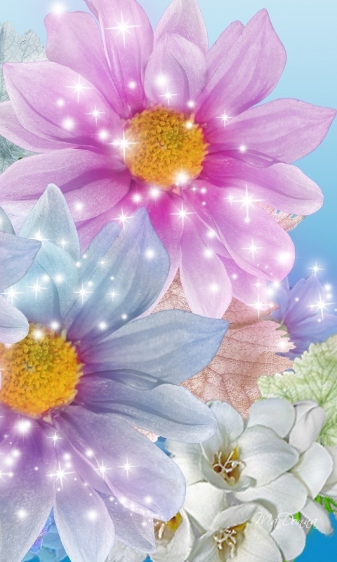 無料モバイル壁紙蝶, フラワーズ, 花, 芸術的をダウンロードします。