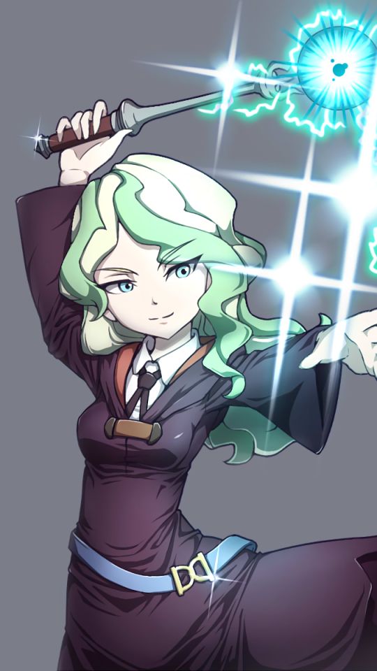 anime, little witch academia, diana cavendish phone background