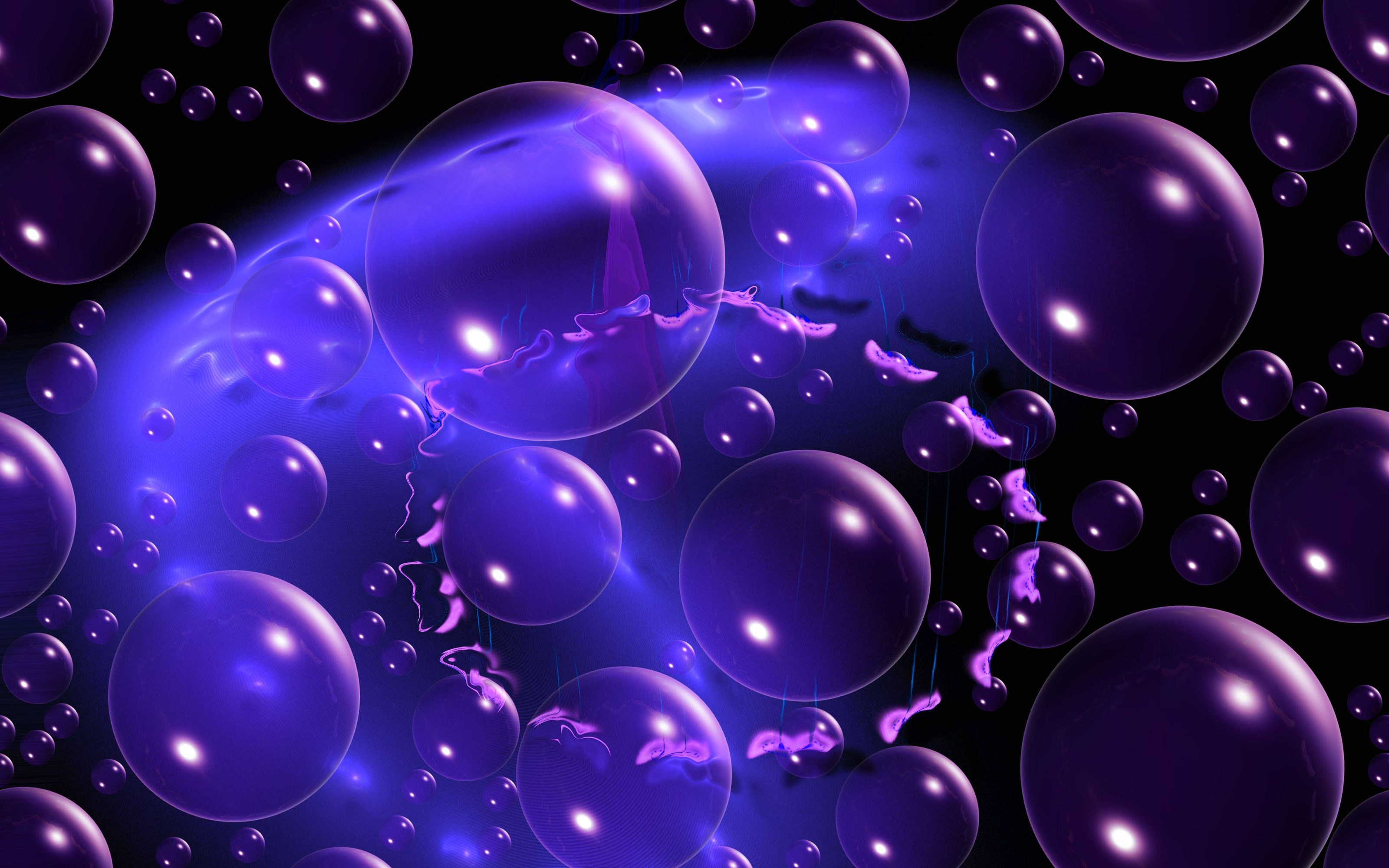 Free download wallpaper Abstract, Purple, Bubble on your PC desktop