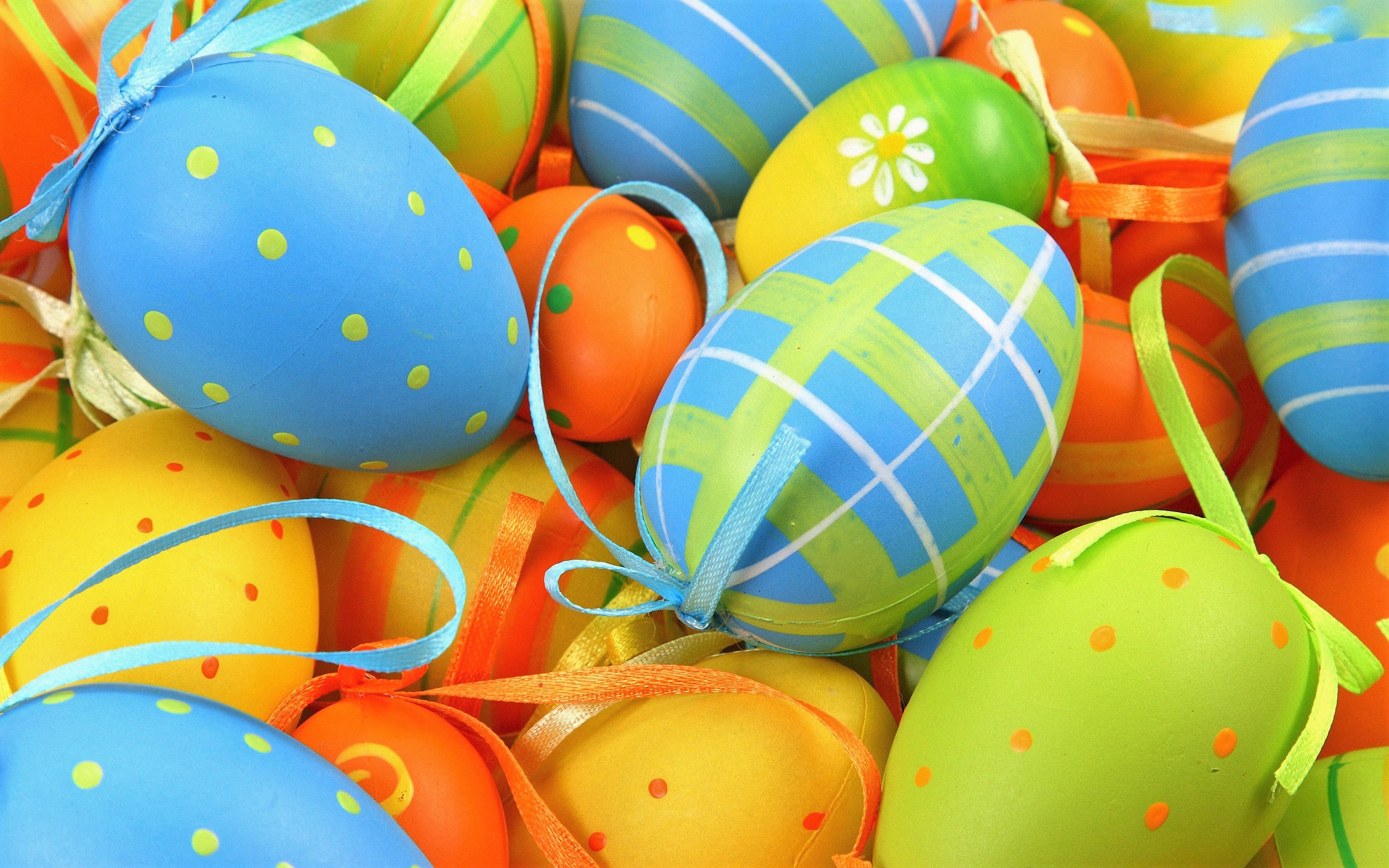 Free download wallpaper Easter, Holiday, Colorful, Ribbon, Easter Egg on your PC desktop