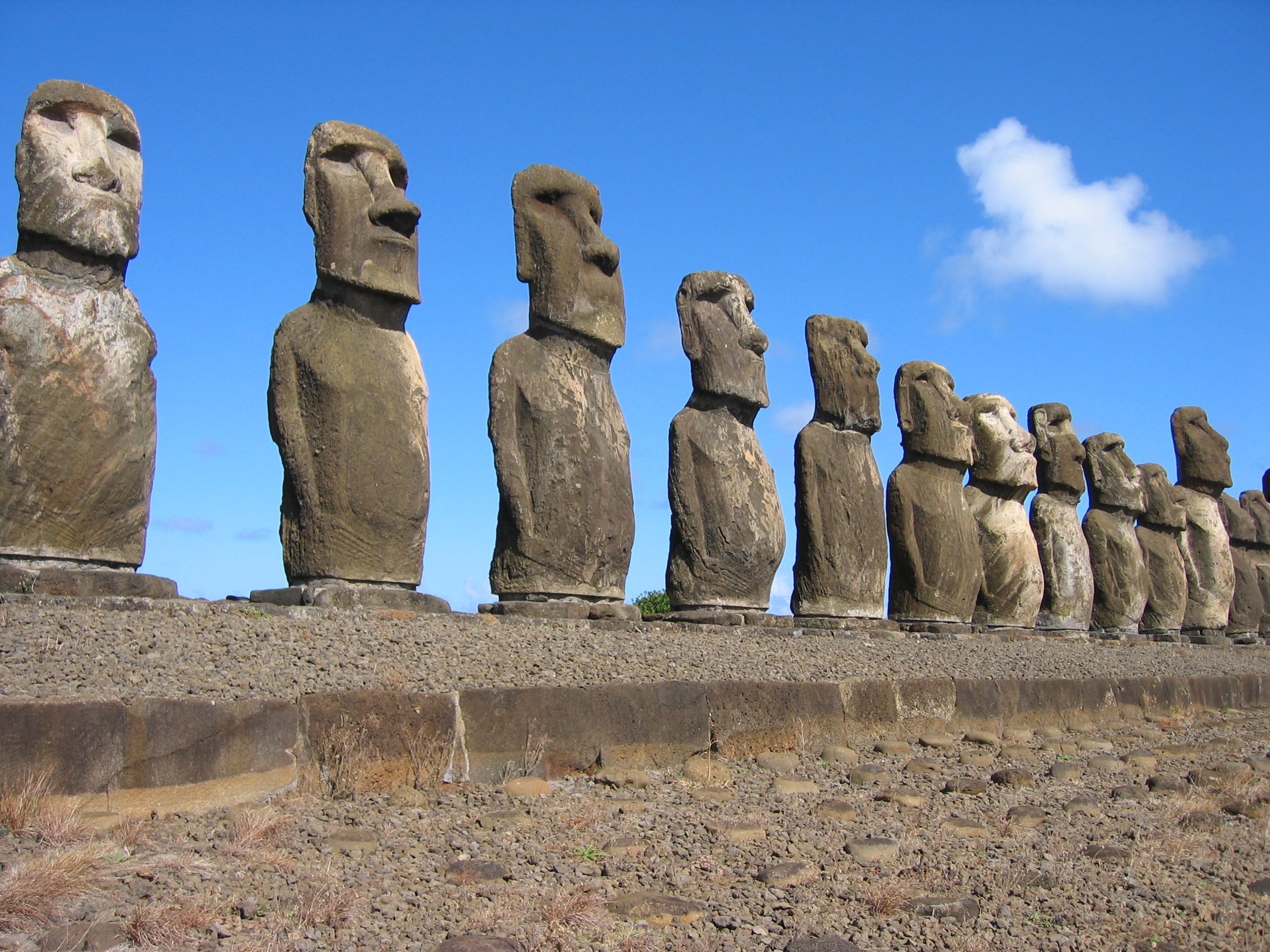 681649 Bild herunterladen menschengemacht, moai - Hintergrundbilder und Bildschirmschoner kostenlos