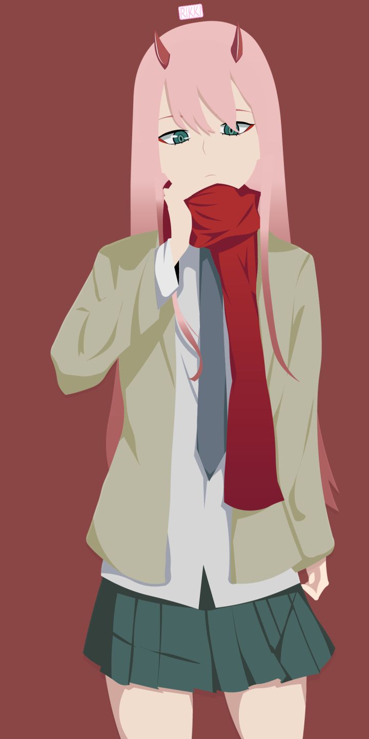 Download mobile wallpaper Anime, Minimalist, Darling In The Franxx, Zero Two (Darling In The Franxx) for free.