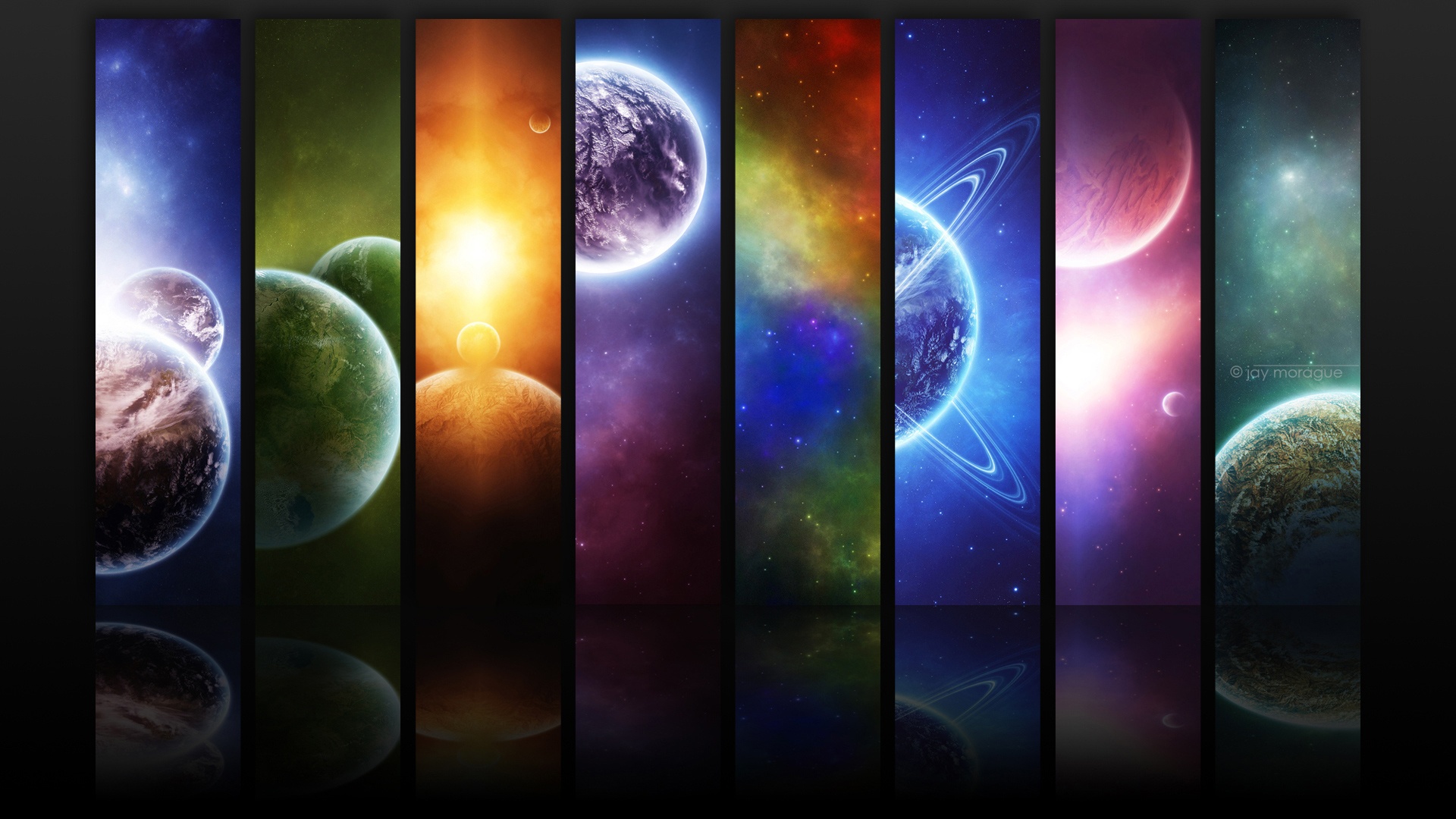 Handy-Wallpaper Planet, Bunt, Science Fiction kostenlos herunterladen.