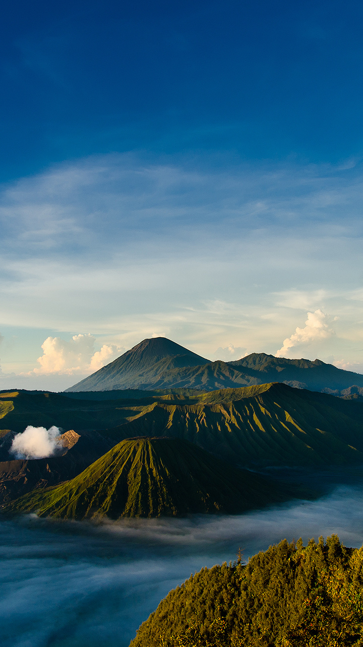 無料モバイル壁紙風景, 地球, 火山, インドネシアをダウンロードします。