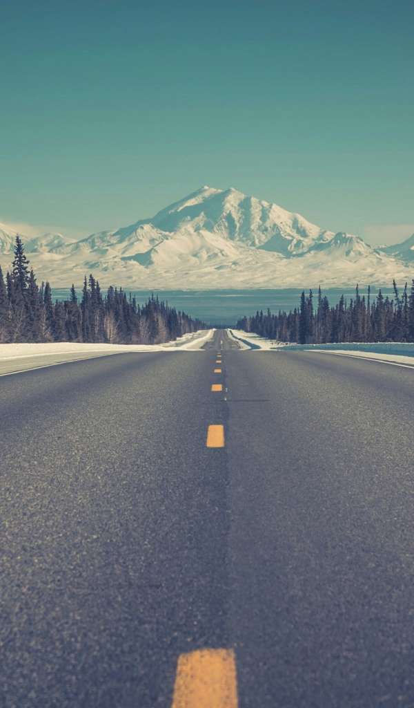 Download mobile wallpaper Mountain, Road, Man Made for free.