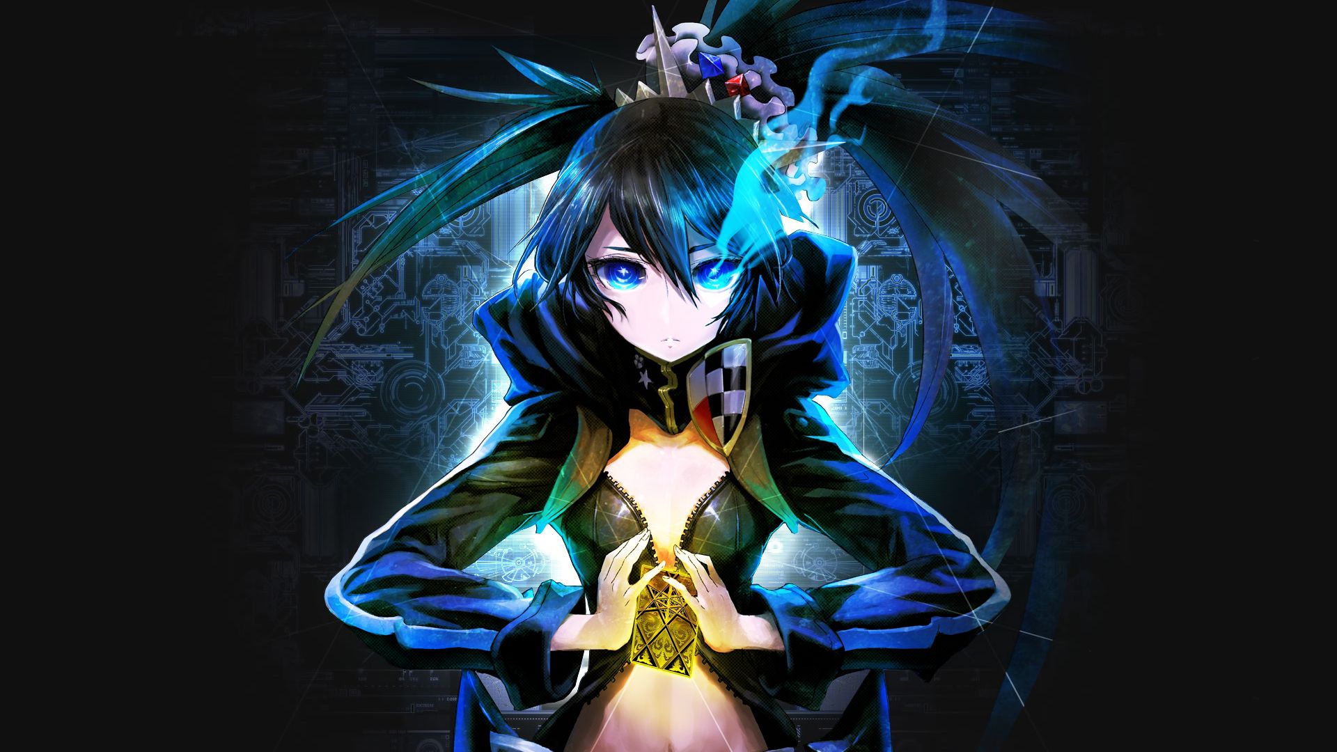 Download mobile wallpaper Anime, Black Rock Shooter, Dark for free.