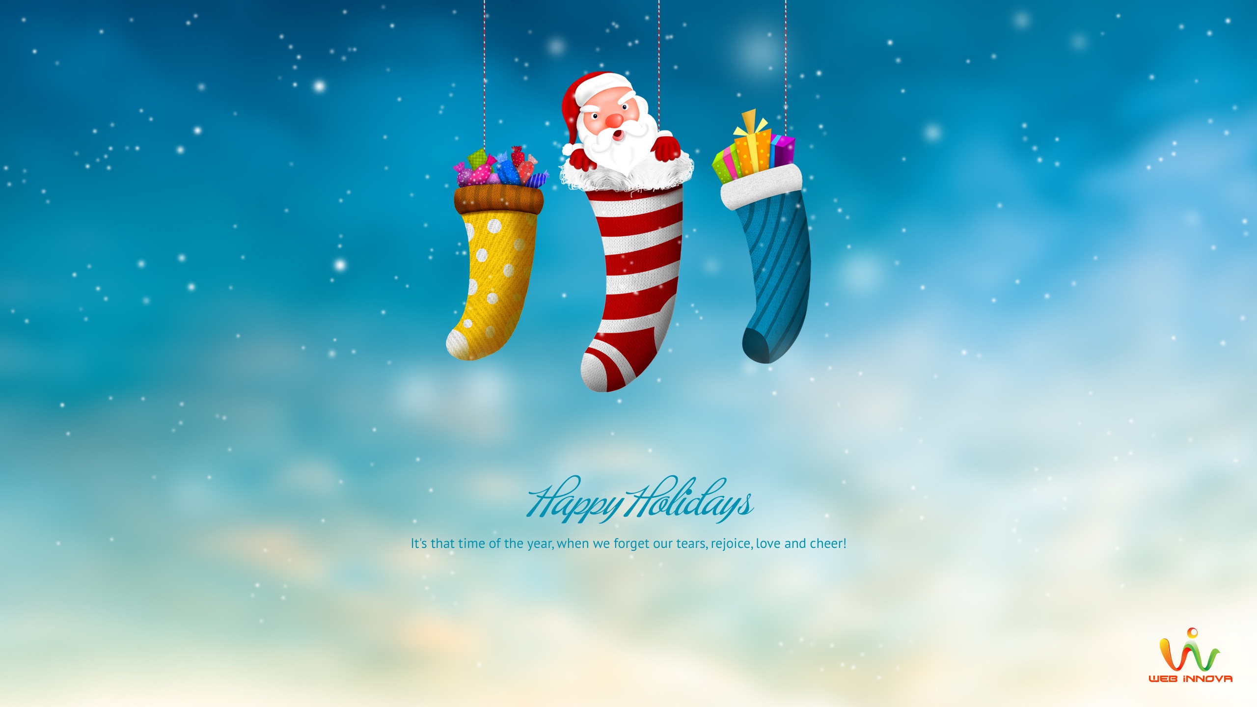 Download mobile wallpaper Christmas, Holiday, Santa, Stocking for free.