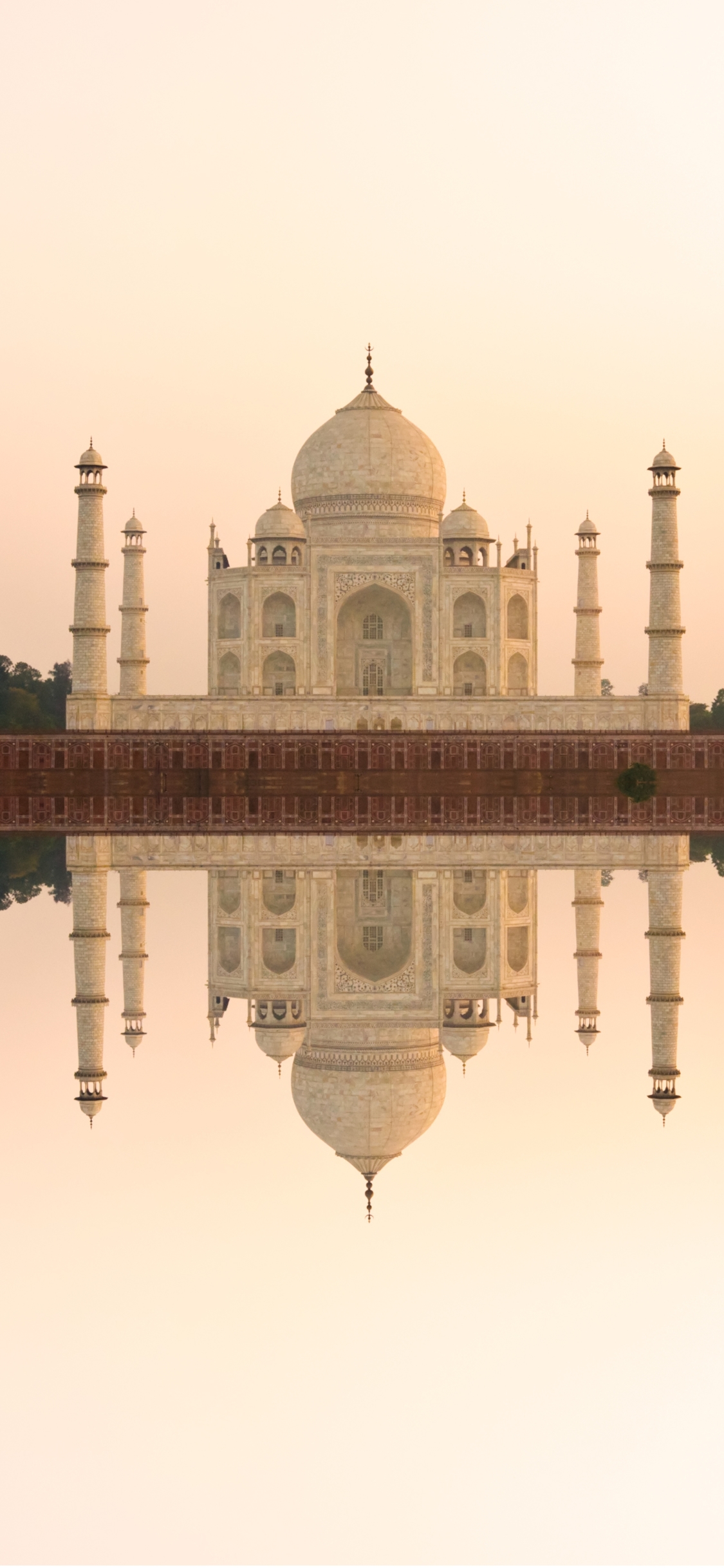 Download mobile wallpaper Water, Architecture, Monuments, Taj Mahal, Building, Reflection, Monument, Dome, India, Man Made for free.