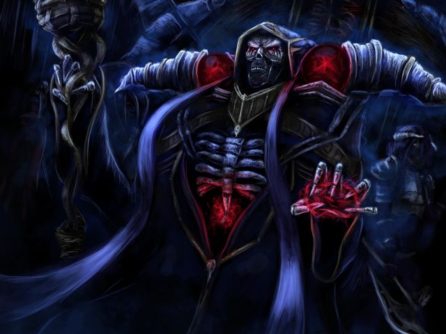 anime, overlord, ainz ooal gown, magician