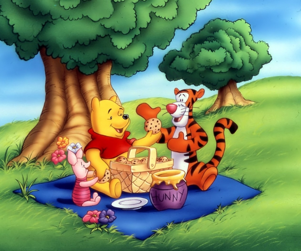 tv show, winnie the pooh, picnic, piglet (winnie the pooh), tiger (winnie the pooh)