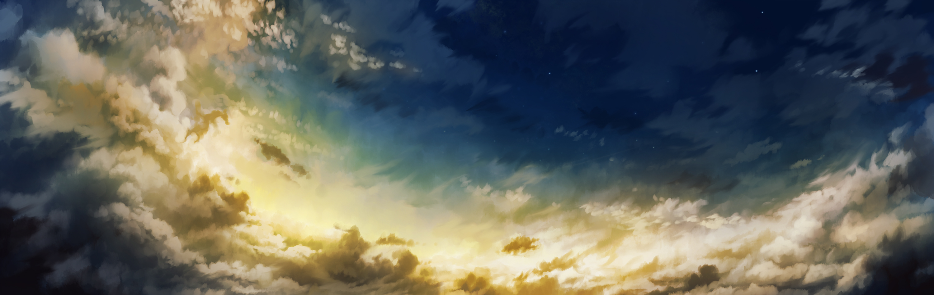 Free download wallpaper Anime, Sky, Cloud on your PC desktop