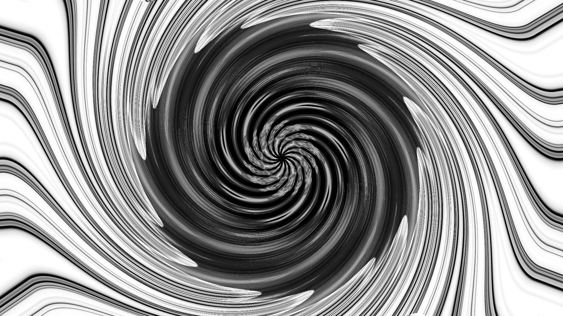Download mobile wallpaper Abstract, Kaleidoscope, Swirl, Black & White for free.
