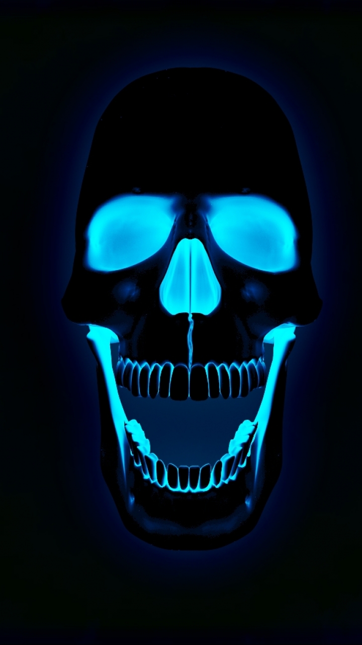 Download mobile wallpaper Dark, Skull for free.