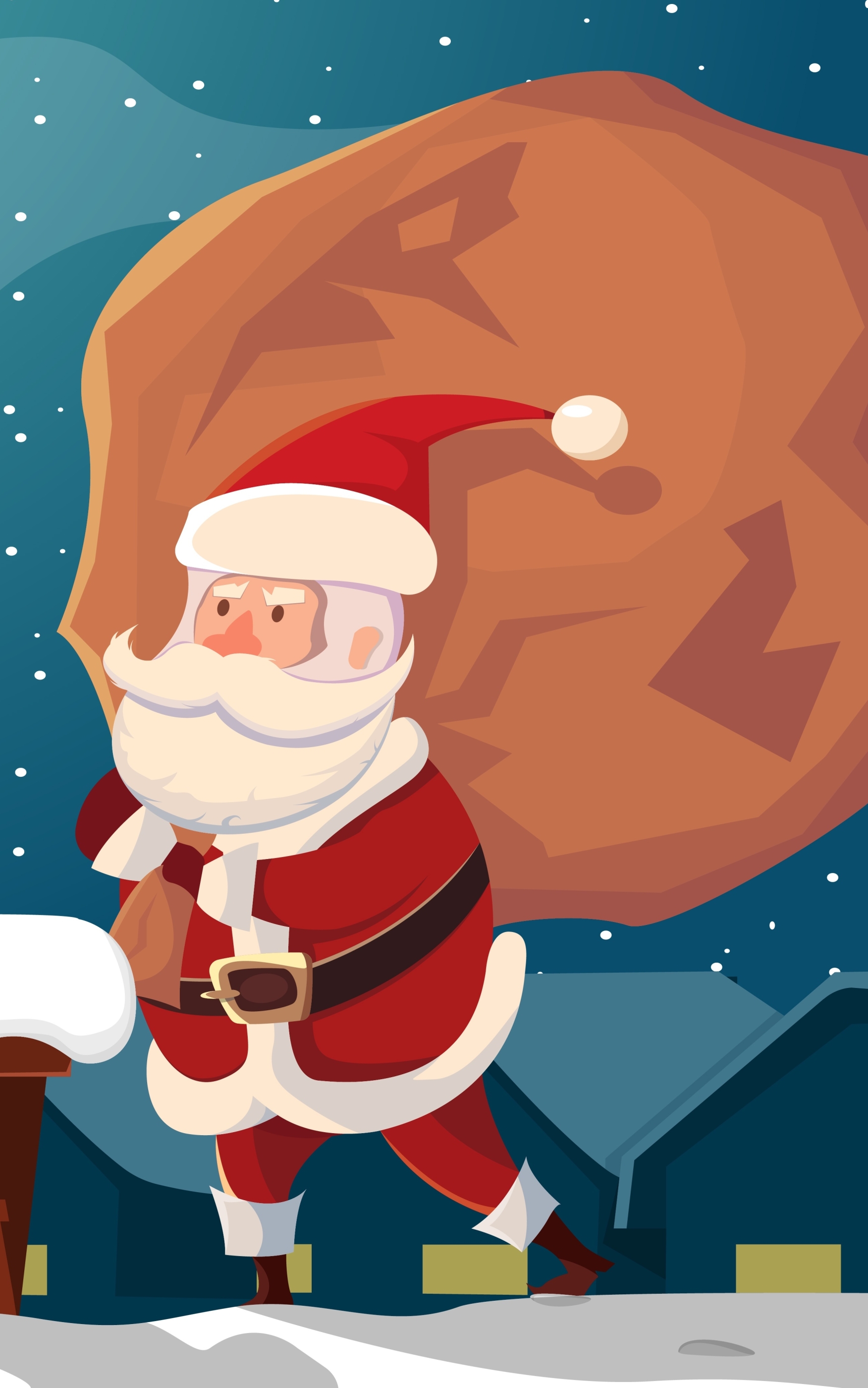 Handy-Wallpaper Feiertage, Weihnachtsmann, Weihnachten kostenlos herunterladen.