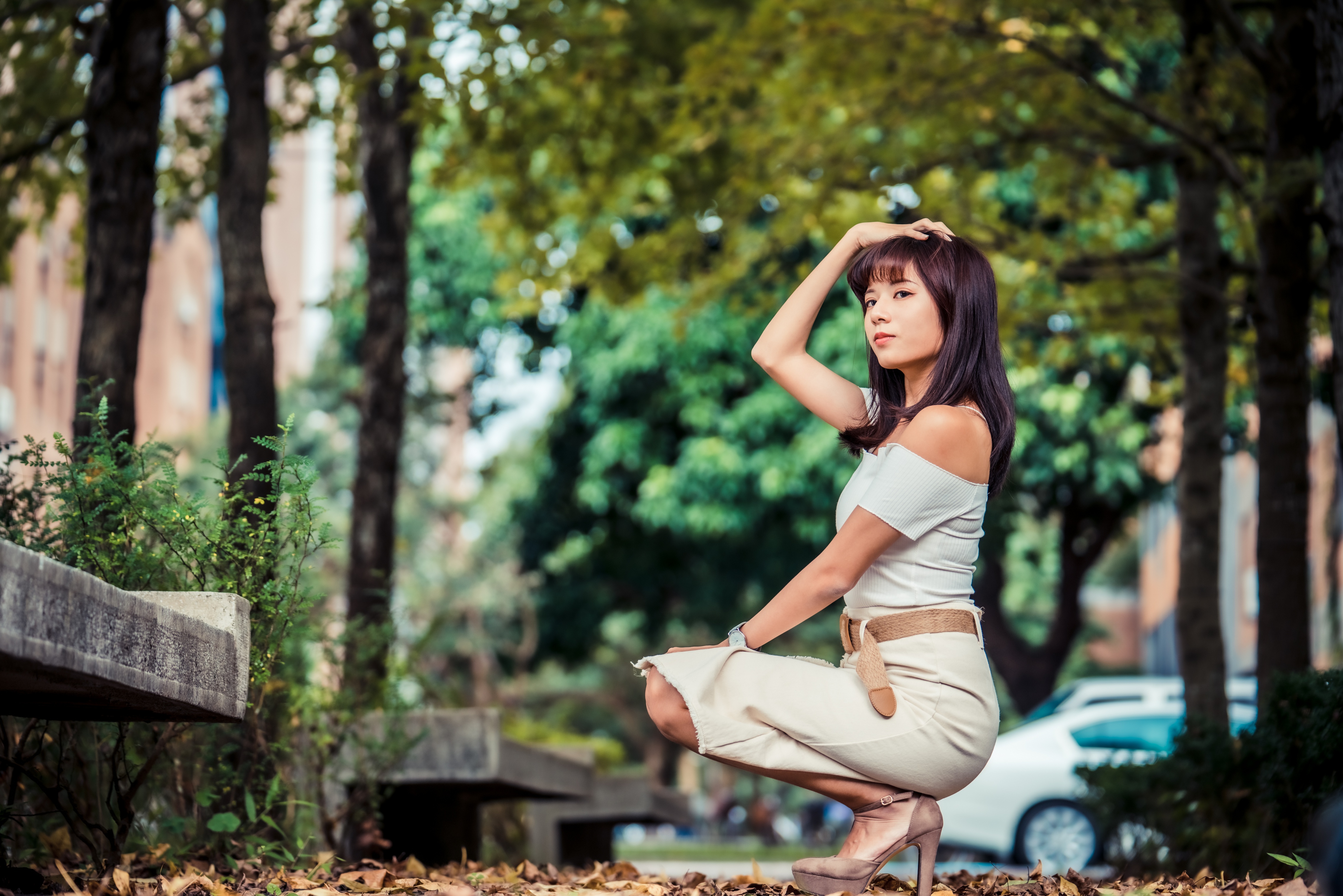 Baixe gratuitamente a imagem Modelo, Mulheres, Cabelo Preto, Asiática, Profundidade De Campo na área de trabalho do seu PC