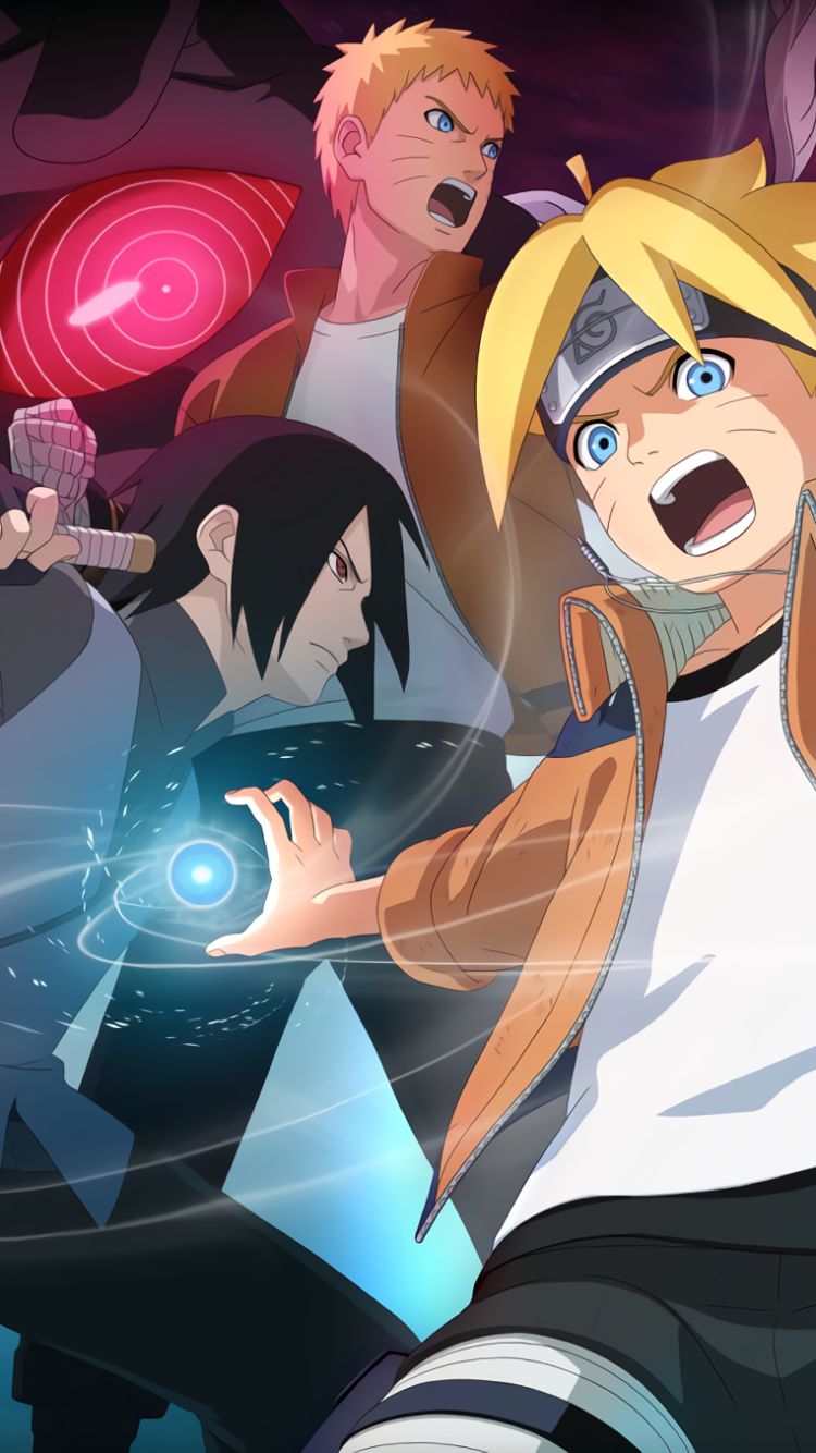 Descarga gratuita de fondo de pantalla para móvil de Naruto, Animado, Sasuke Uchiha, Naruto Uzumaki, Sarada Uchiha, Boruto Uzumaki, Boruto, Momoshiki Otsutsuki.