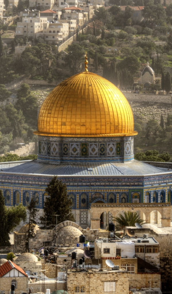 Download mobile wallpaper Dome, Israel, Shrine, Religious, Dome Of The Rock for free.