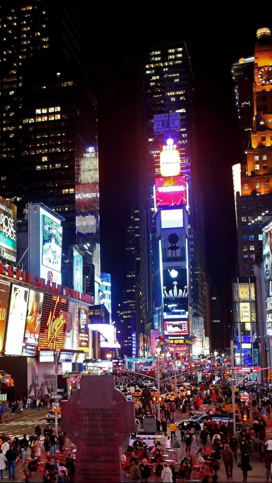 Téléchargez des papiers peints mobile Times Square, Construction Humaine gratuitement.