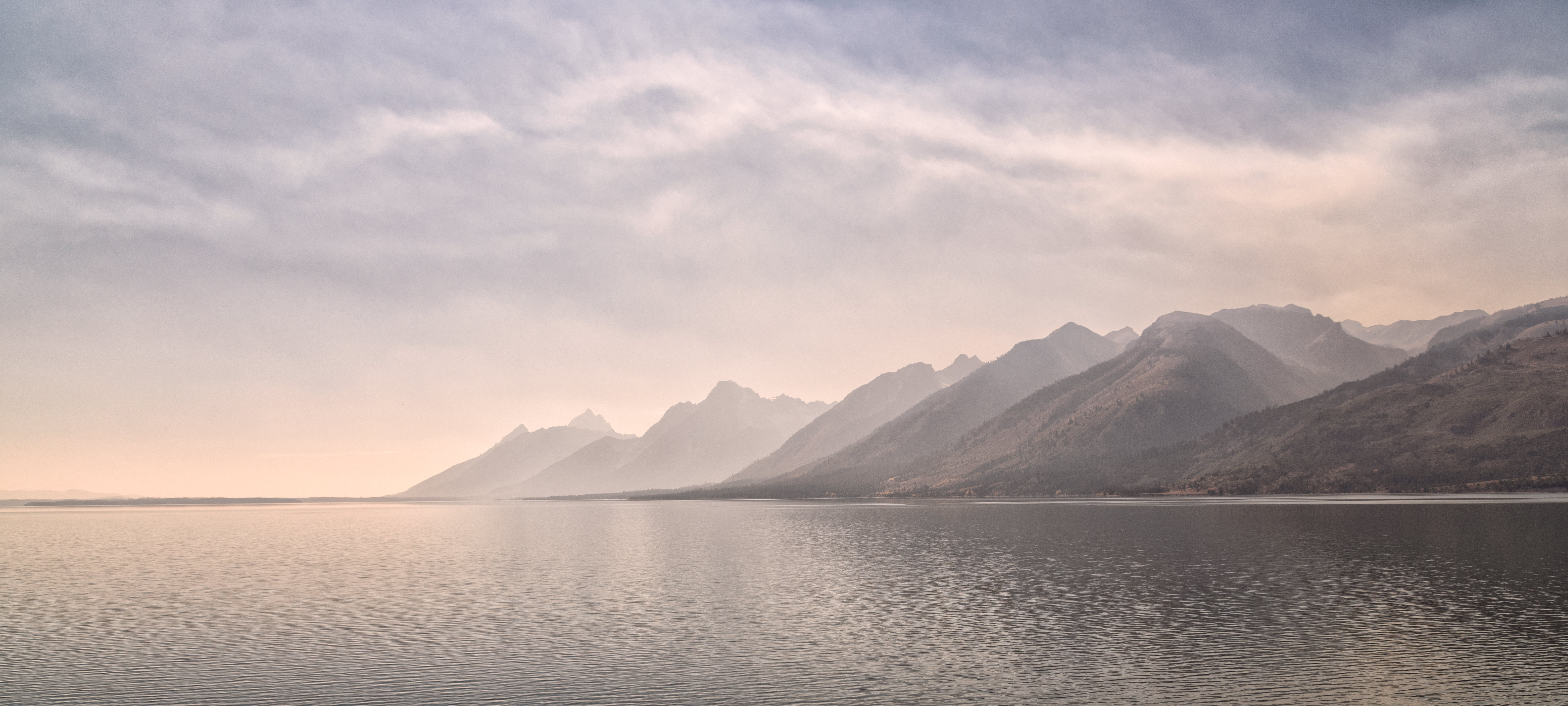 Download mobile wallpaper Fog, Mountains, Sea, Landscape, Nature for free.