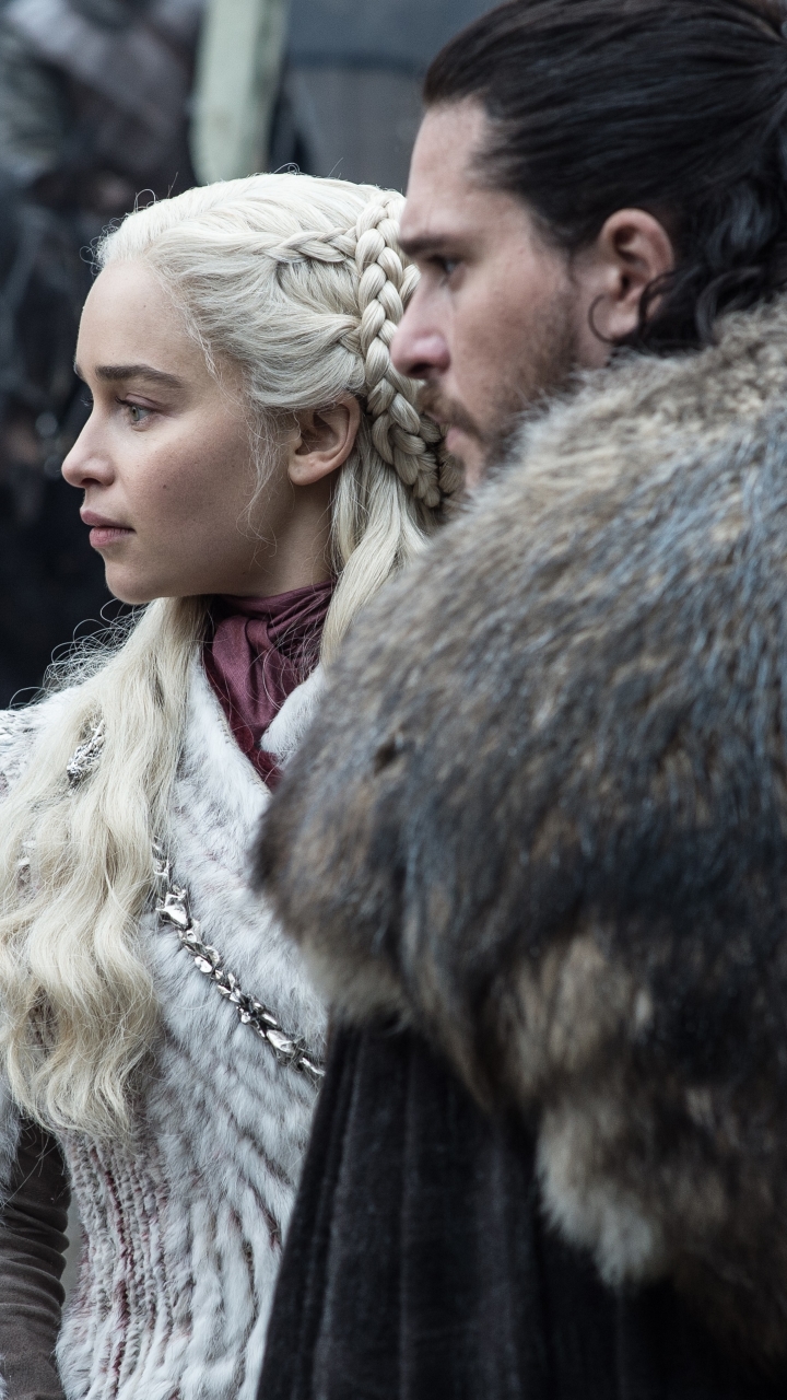 Handy-Wallpaper Fernsehserien, Kit Harington, Jon Schnee, Game Of Thrones: Das Lied Von Eis Und Feuer, Daenerys Targaryen, Emilia Clarke kostenlos herunterladen.