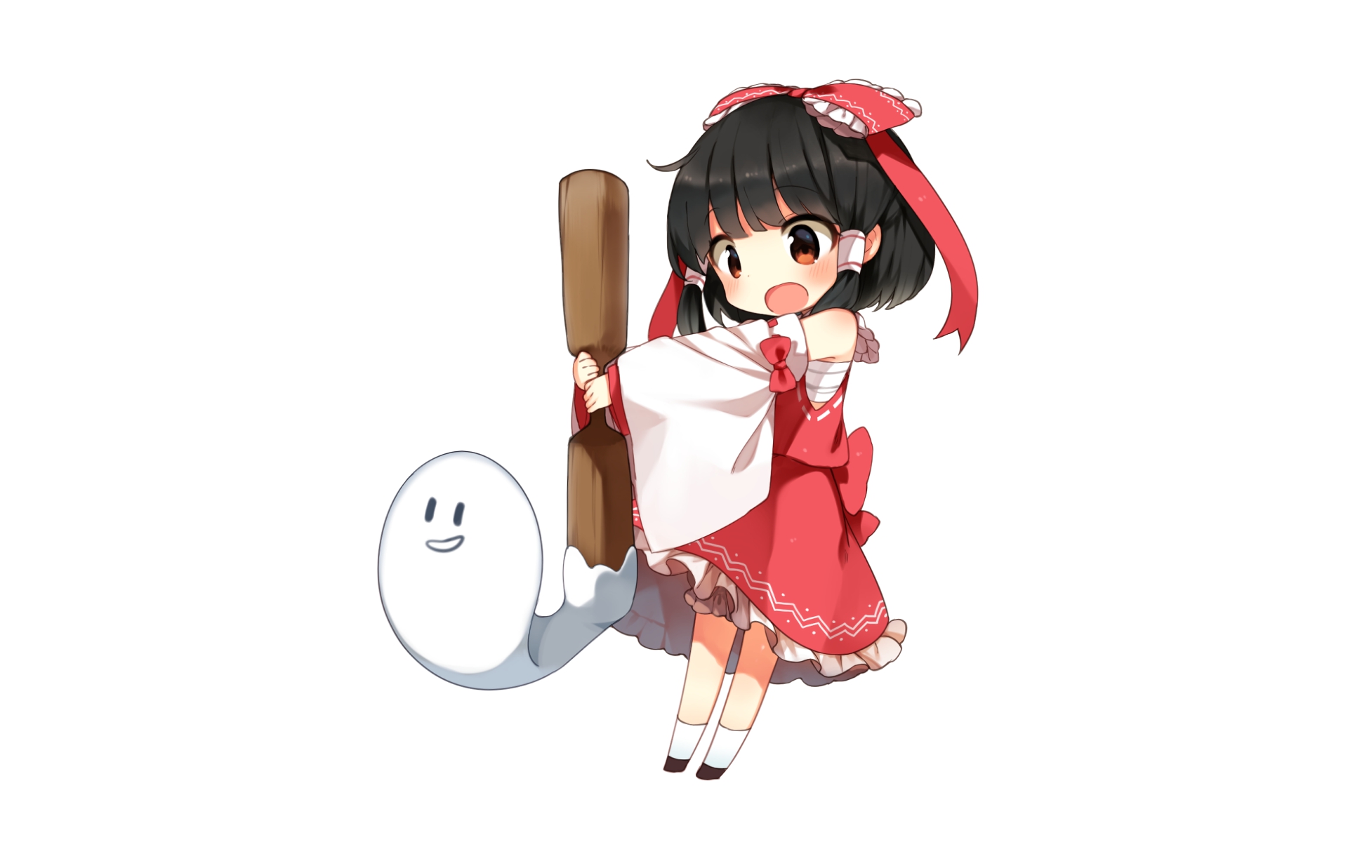 Handy-Wallpaper Animes, Tuhu, Reimu Hakurei kostenlos herunterladen.