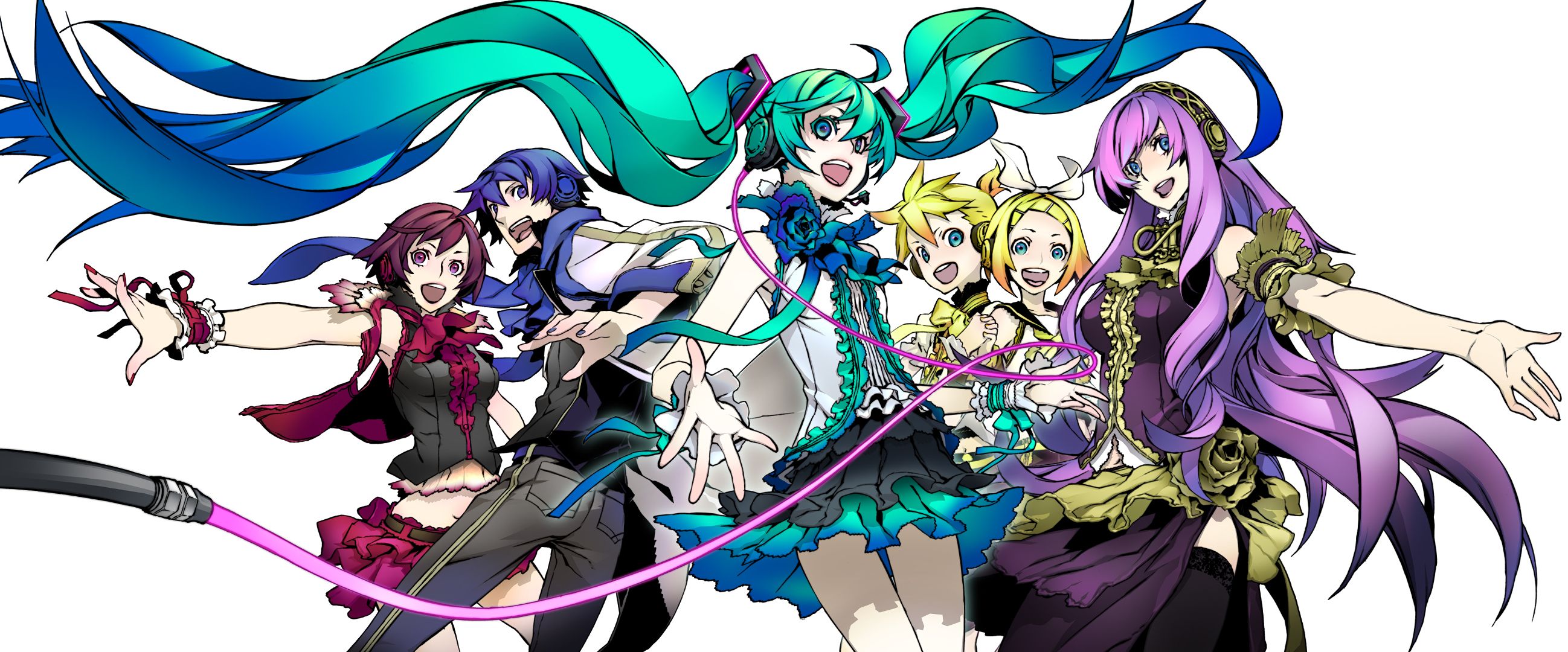 Baixe gratuitamente a imagem Anime, Vocaloid, Hatsune Miku, Luka Megurine, Rin Kagamine, Kaito (Vocaloide), Len Kagamine, Meiko (Vocaloid) na área de trabalho do seu PC