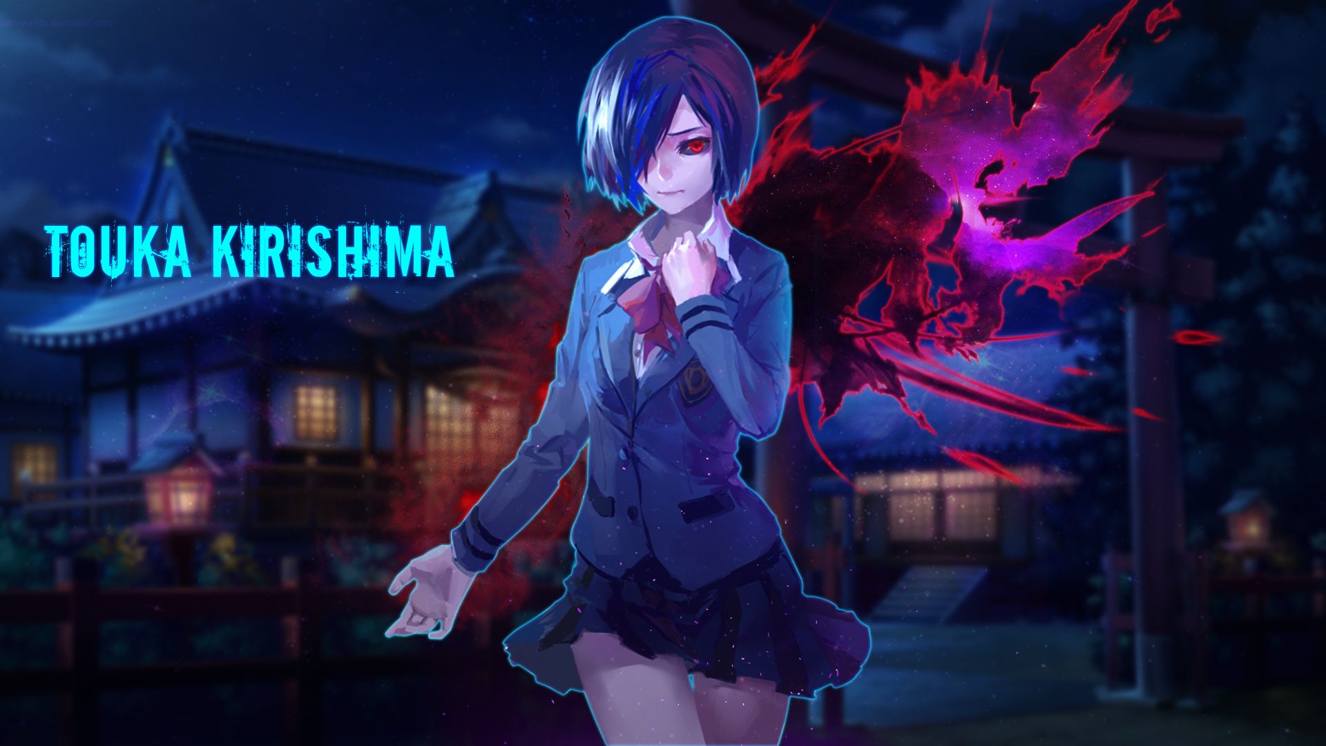 Horizontal Wallpaper Touka Kirishima 