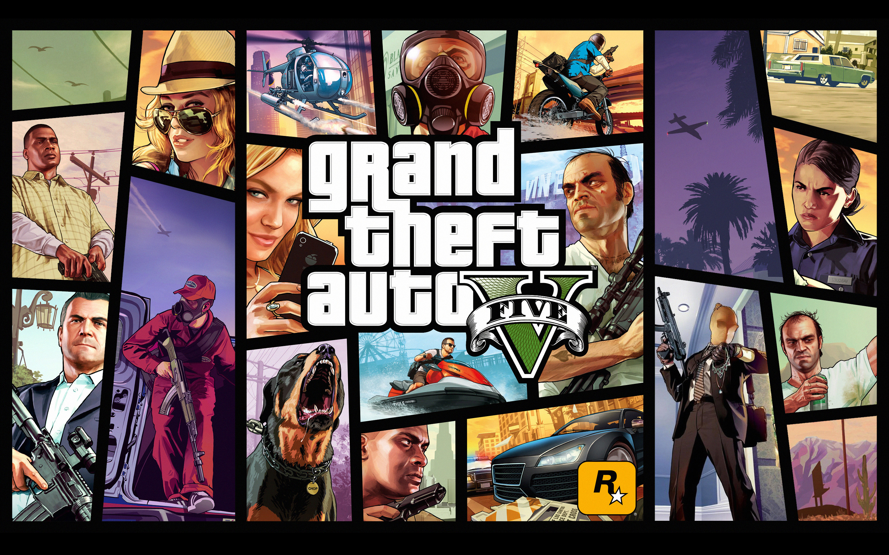Популярные заставки и фоны Grand Theft Auto на компьютер