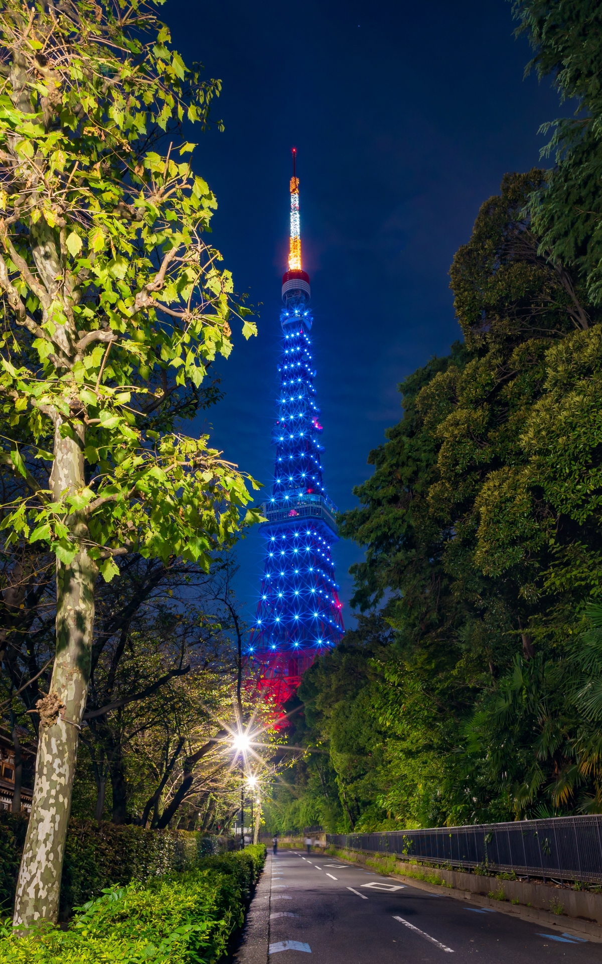Download mobile wallpaper Light, Tower, Man Made, Tokyo Tower for free.
