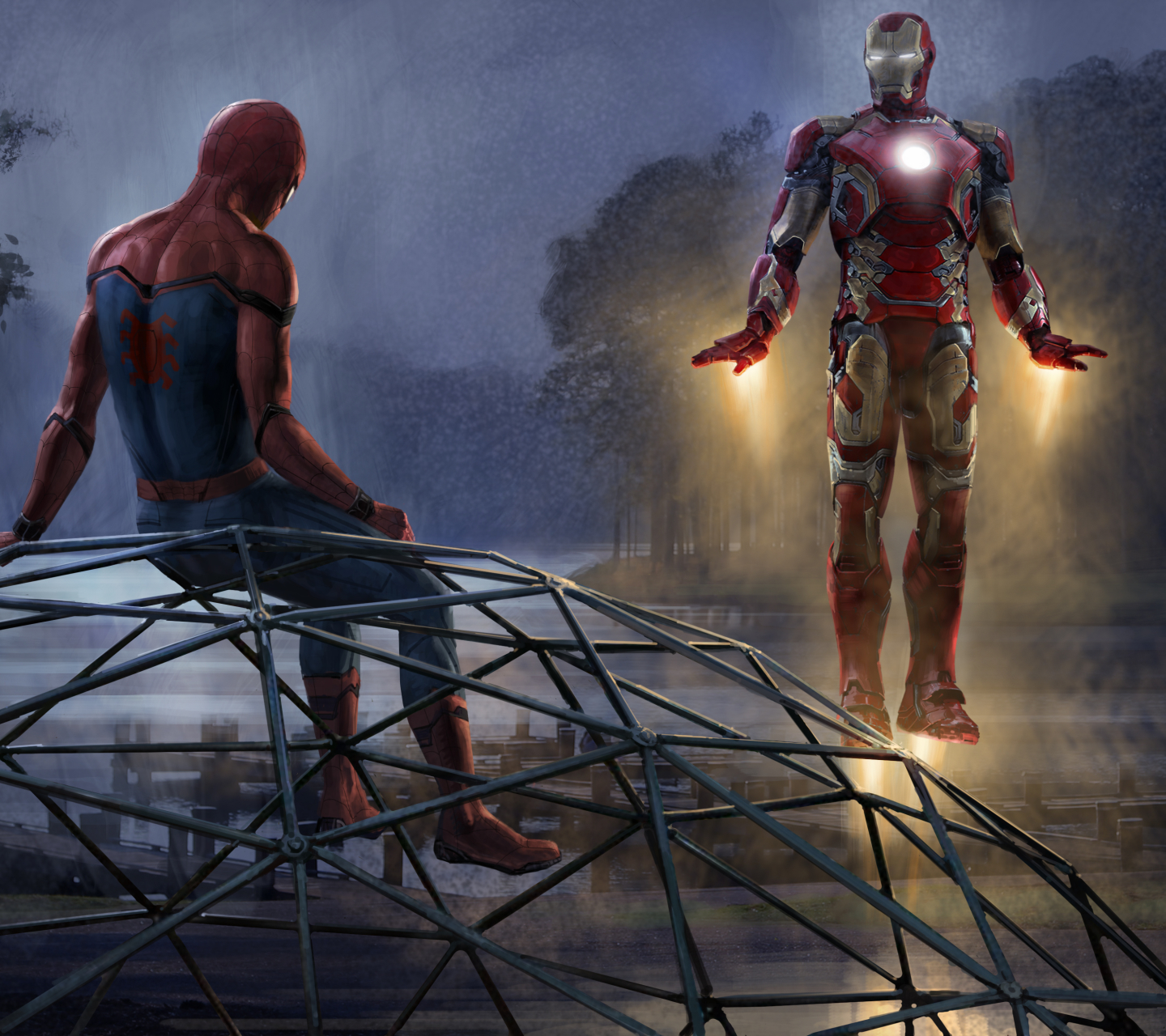 Download mobile wallpaper Spider Man, Iron Man, Movie, Spider Man: Homecoming for free.