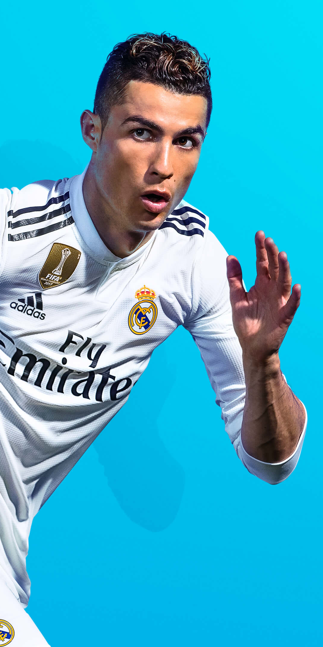 Téléchargez des papiers peints mobile Cristiano Ronaldo, Football, Jeux Vidéo, Fifa 19 gratuitement.