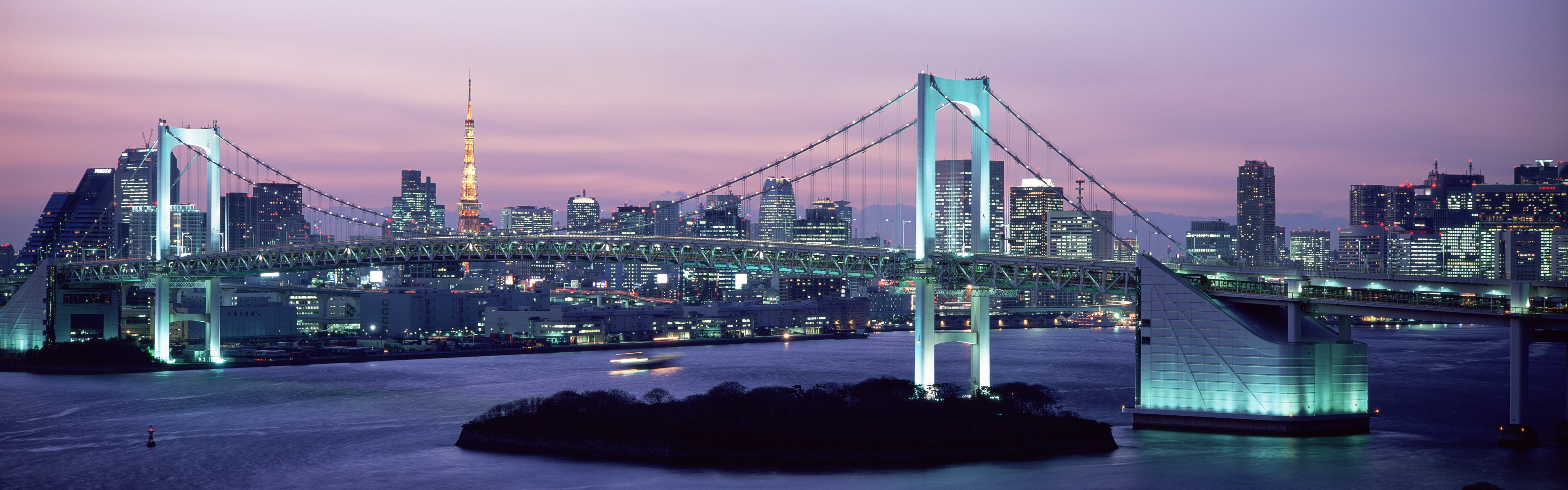 277079 descargar imagen hecho por el hombre, puente de arcoiris, japón, tokio, puentes: fondos de pantalla y protectores de pantalla gratis