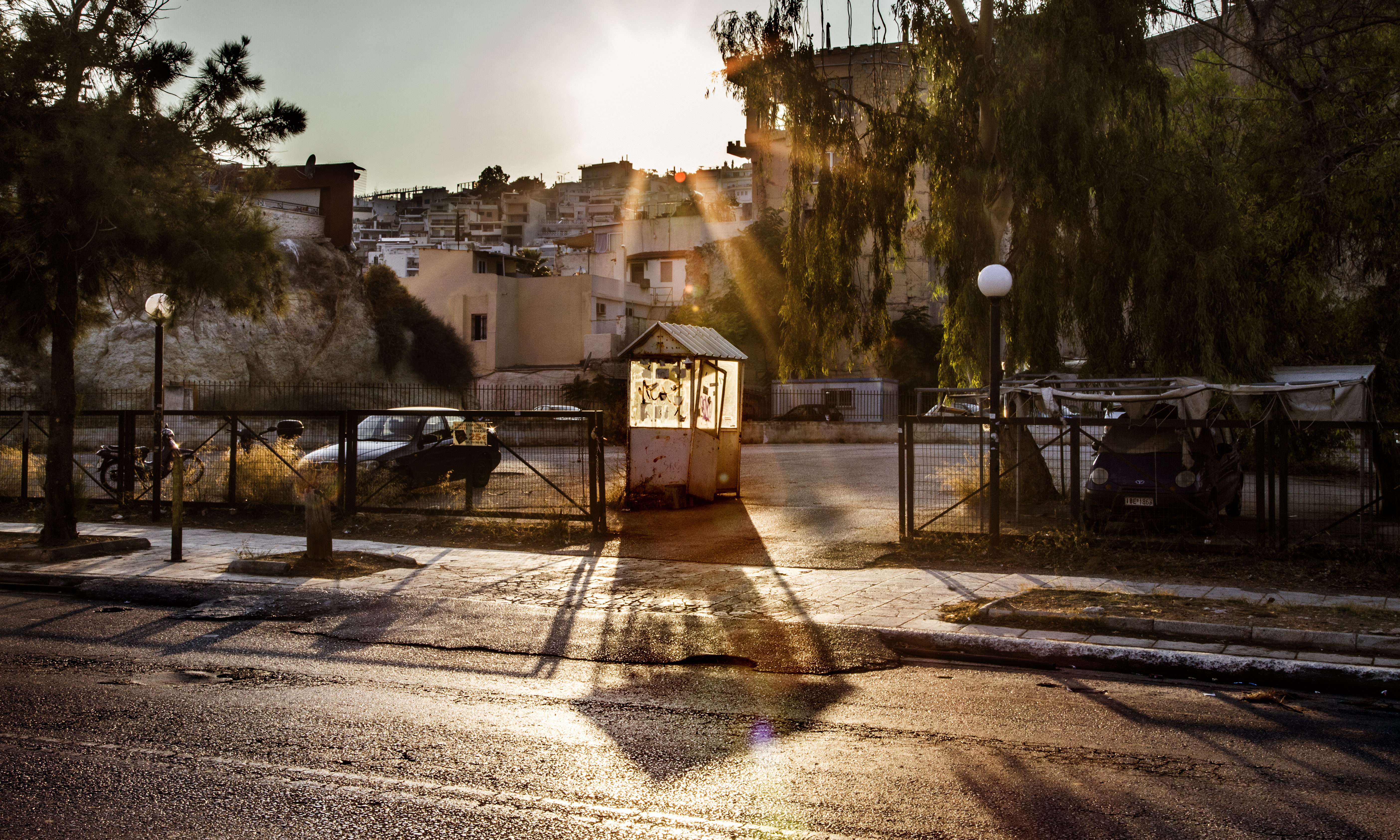 Téléchargez des papiers peints mobile Nuit, Ville, Photographie, Grèce, Place gratuitement.