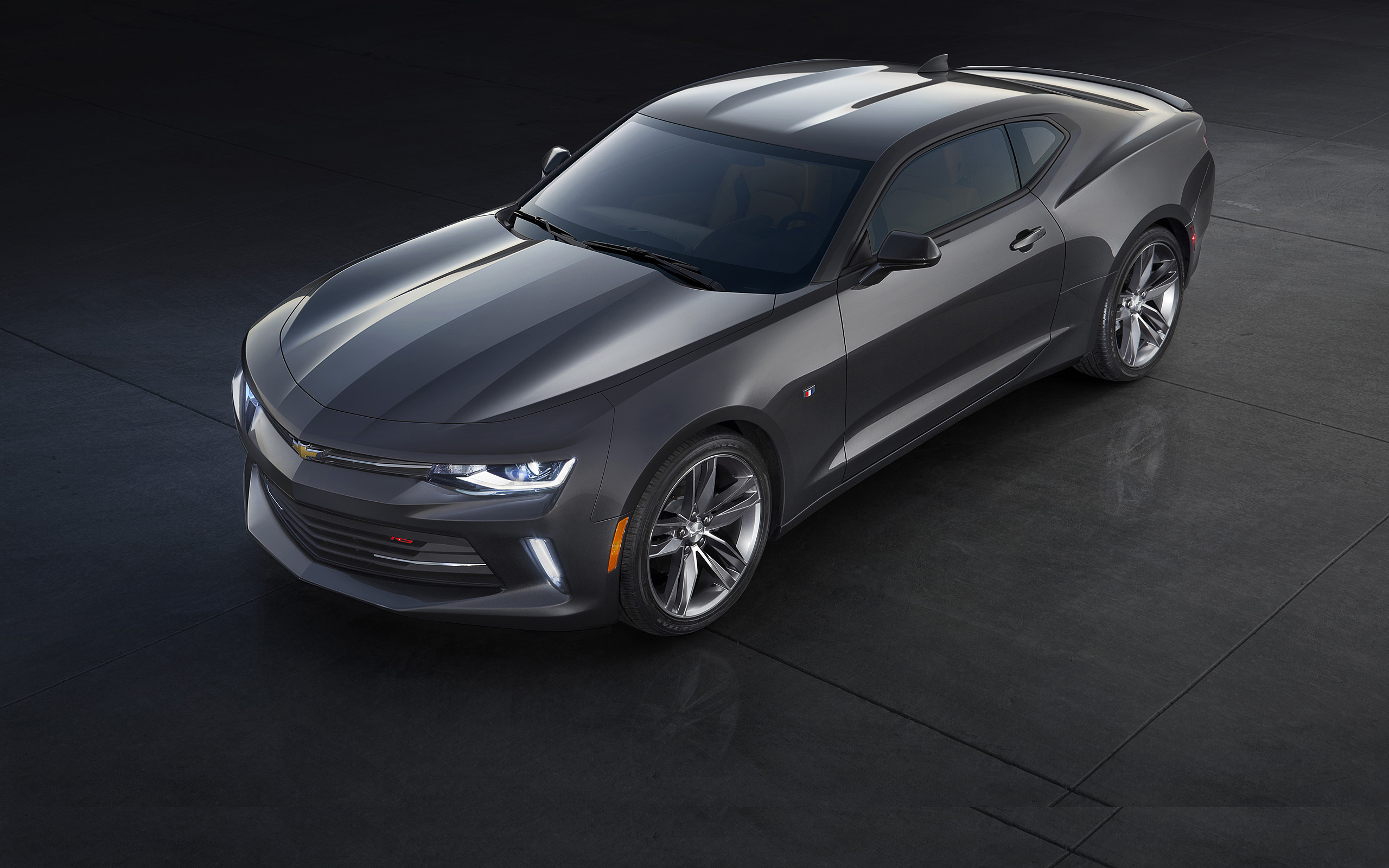 Download mobile wallpaper Chevrolet, Car, Muscle Car, Vehicles, Coupé, Chevrolet Camaro Rs, Gray Car for free.