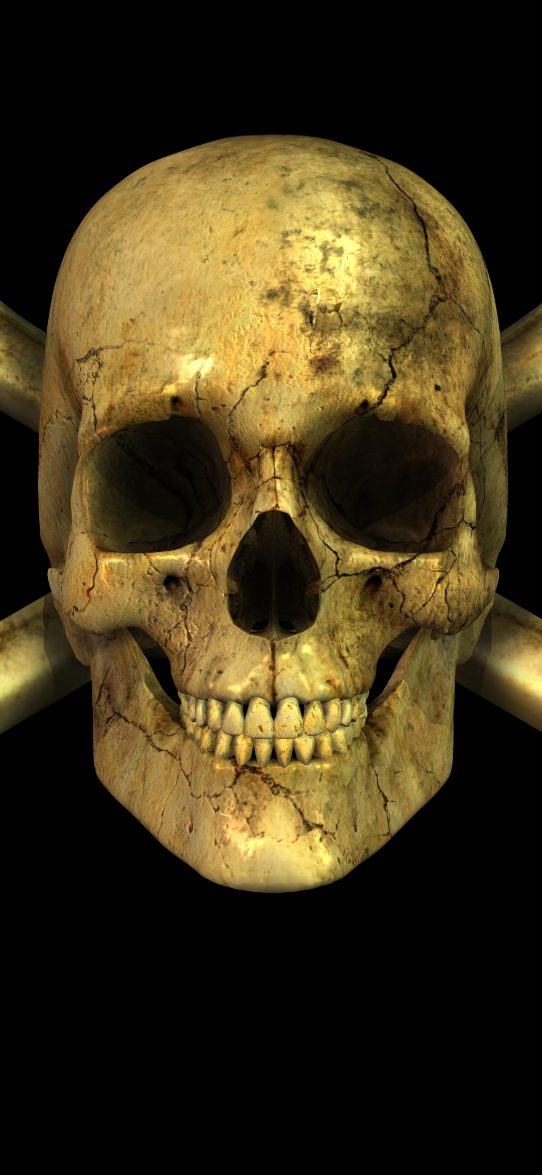 Download mobile wallpaper Dark, Skull for free.