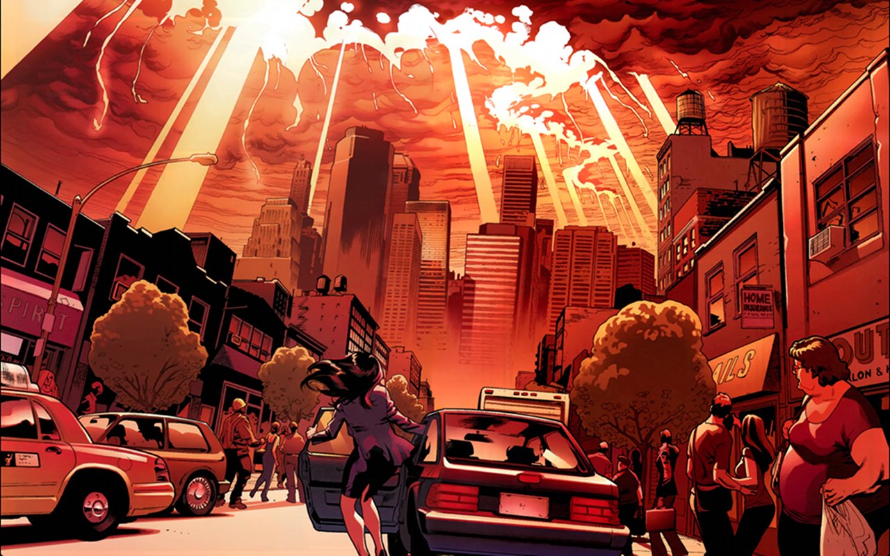 comics, new avengers, city