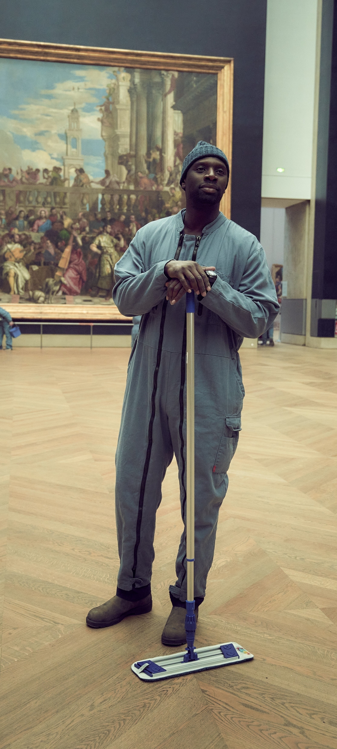 Download mobile wallpaper Tv Show, The Louvre, Omar Sy, Lupin for free.