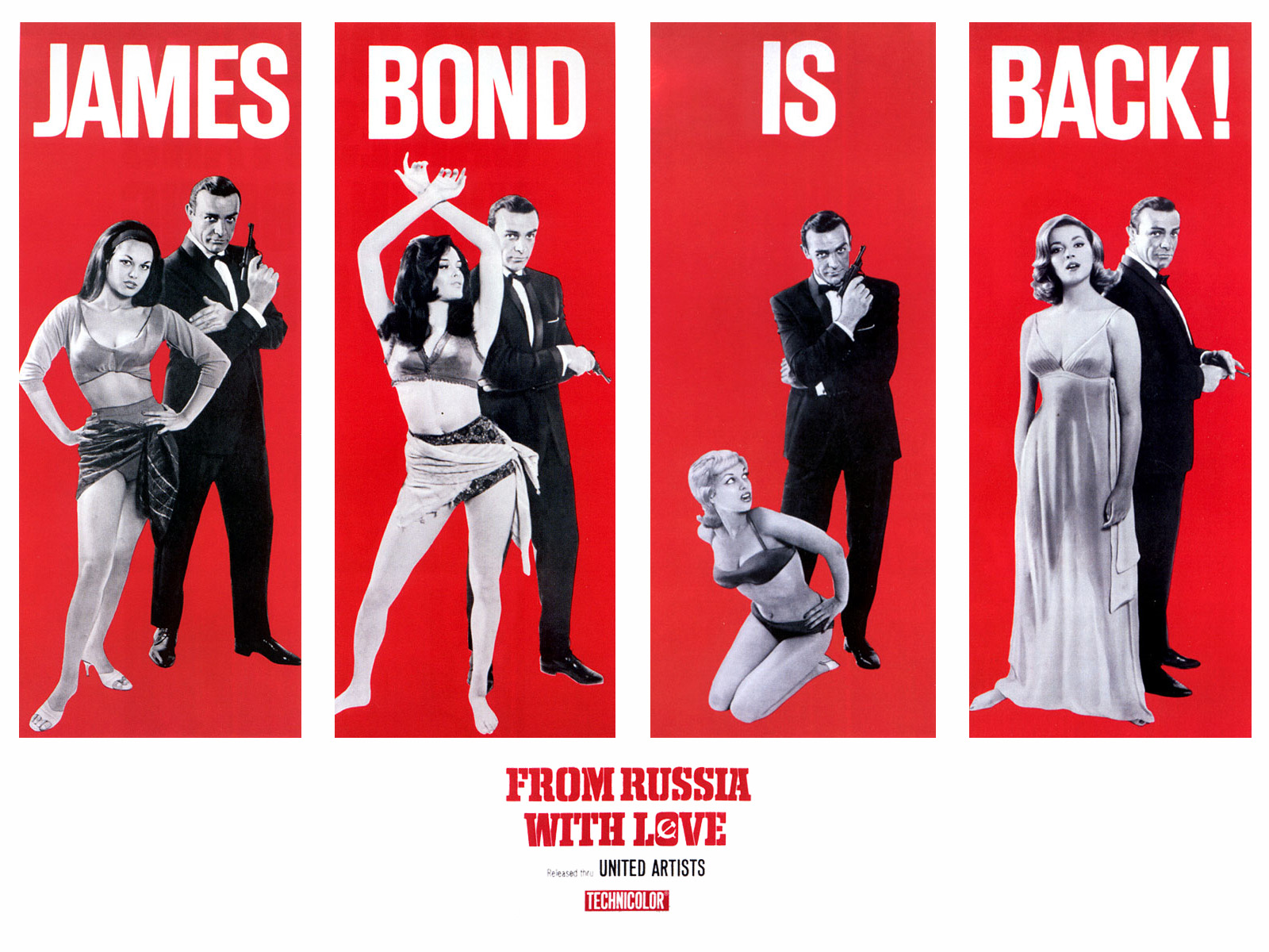 350468 завантажити шпалери фільм, 007: з росії з любов'ю, даніела б'янкі, джеймс бонд, шон коннері, тетяна романова - заставки і картинки безкоштовно