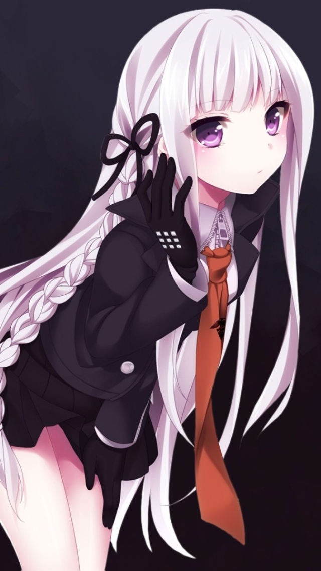 Descarga gratuita de fondo de pantalla para móvil de Animado, Cabello Rosado, Pelo Largo, Videojuego, Ojos Morados, Dangan Ronpa, Kyōko Kirigiri.