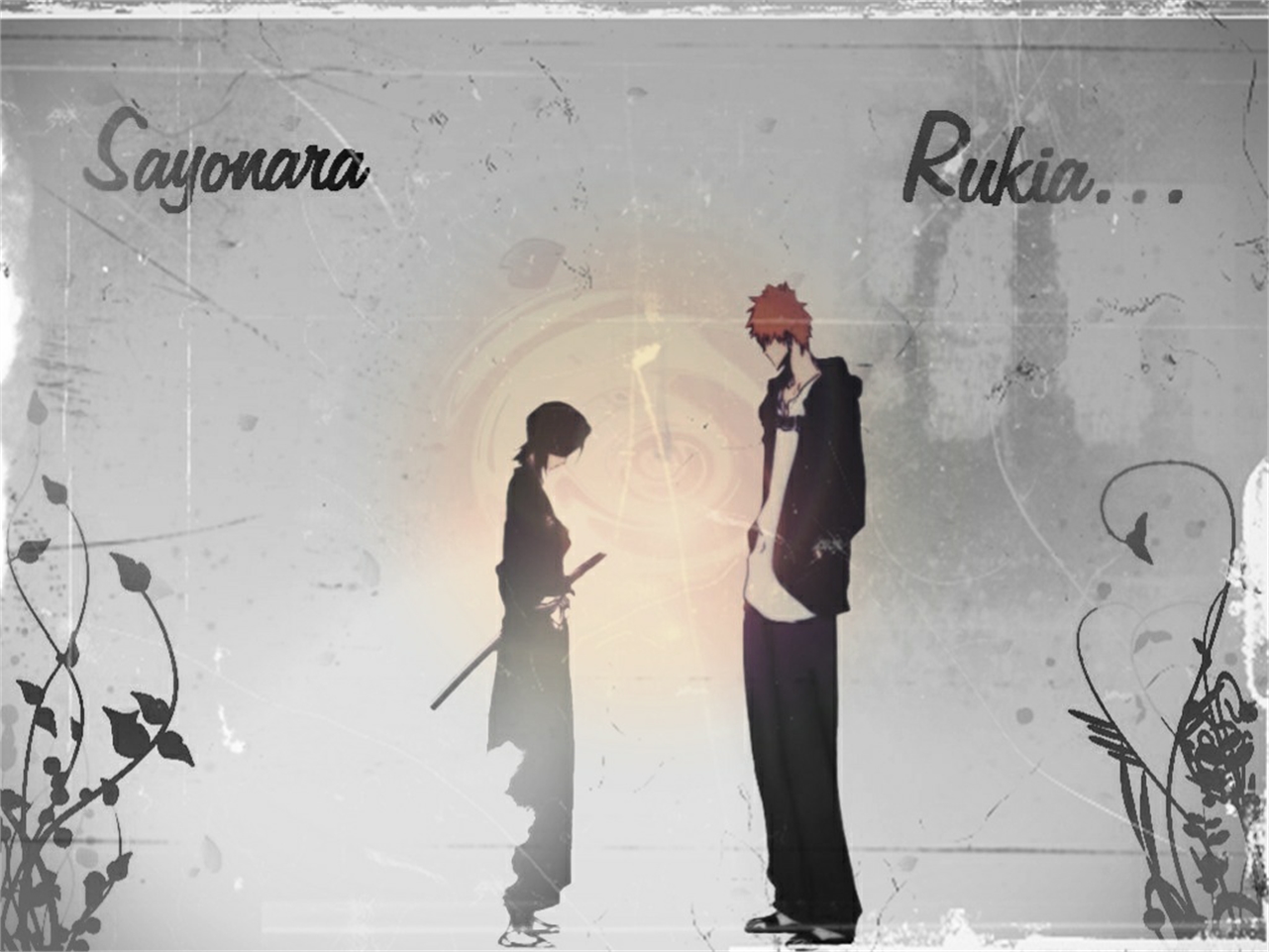 Free download wallpaper Anime, Bleach, Rukia Kuchiki, Ichigo Kurosaki on your PC desktop