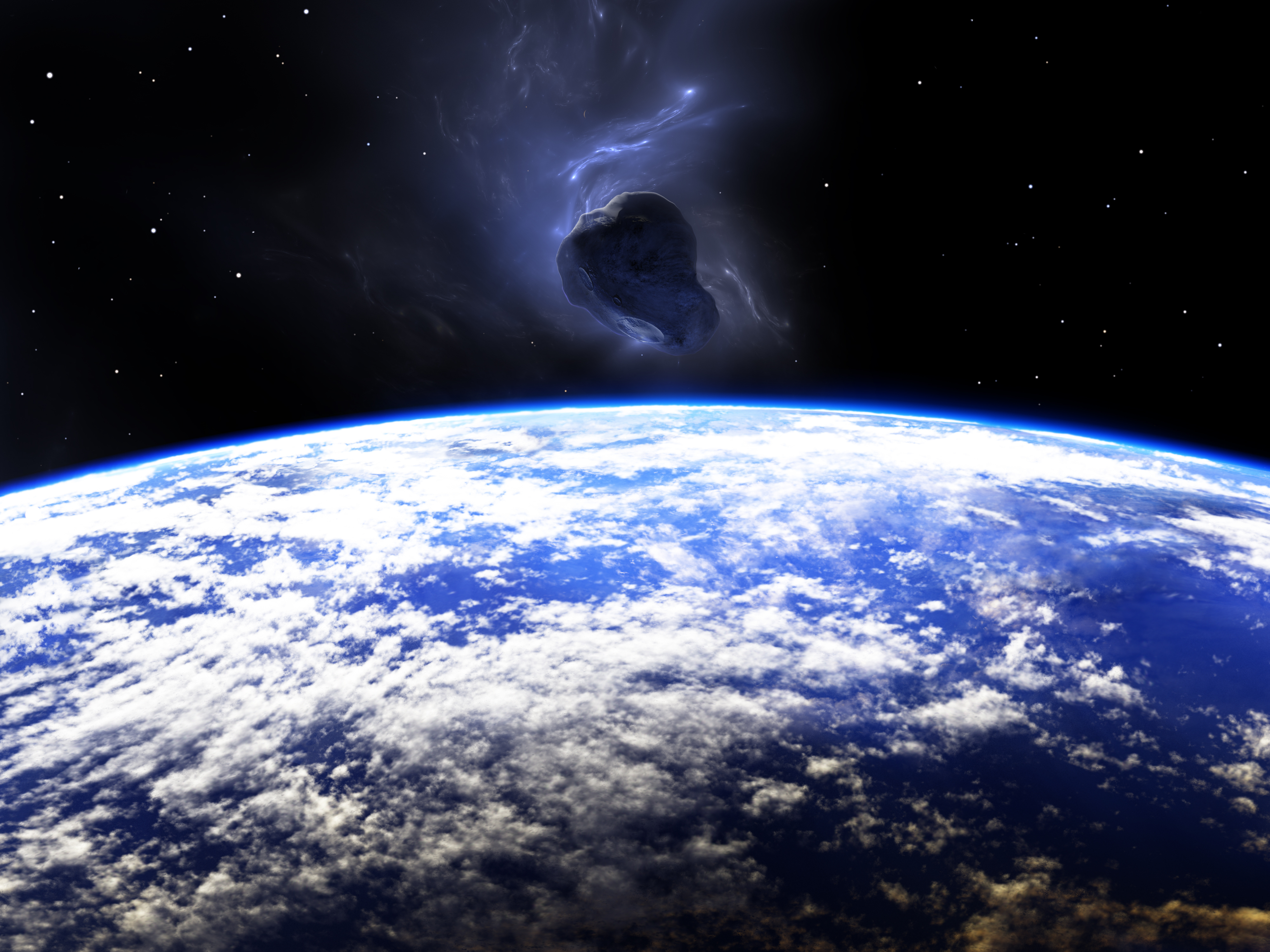 Download mobile wallpaper Space, Sci Fi, Asteroid, Planetscape for free.