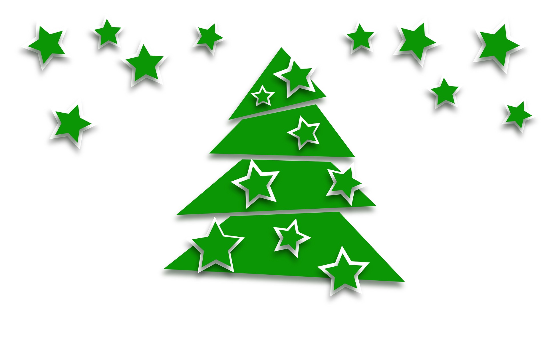 Скачать обои бесплатно Звезды, Рождество, Рождественская Елка, Праздничные, Минималистский картинка на рабочий стол ПК