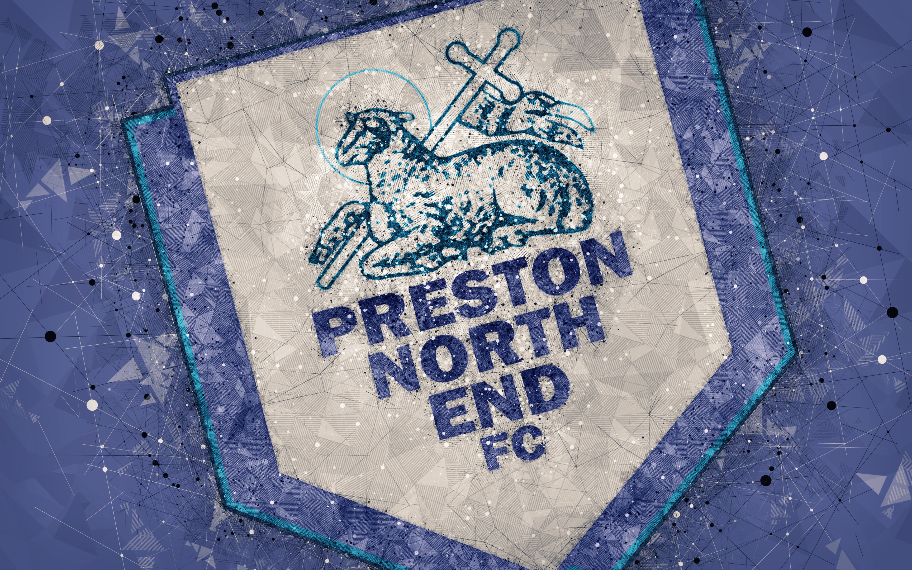 Free download wallpaper Sports, Logo, Emblem, Soccer, Preston North End F C on your PC desktop