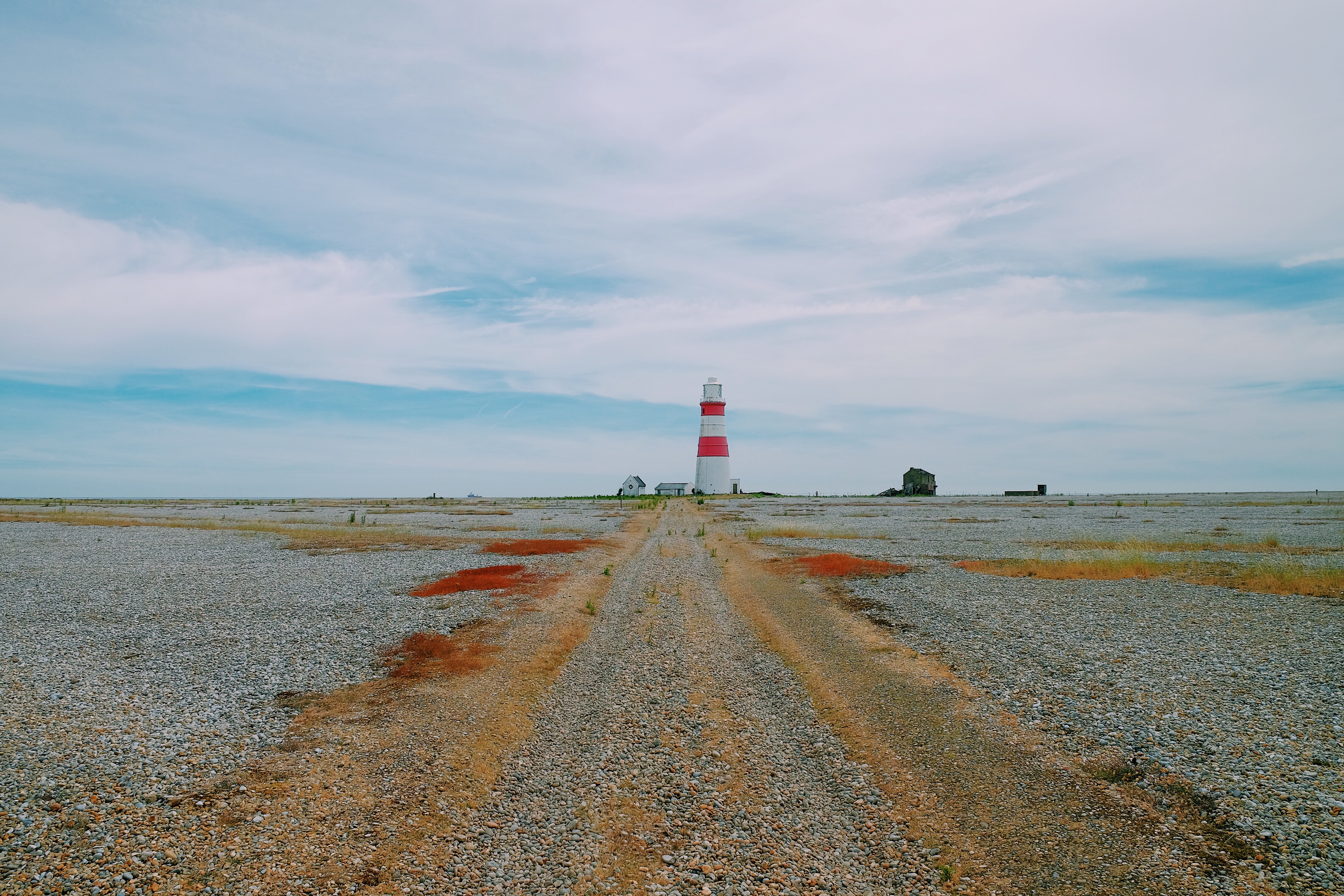 Free download wallpaper Path, Lighthouse, Trail, Orford Ness, Pebble, Nature on your PC desktop