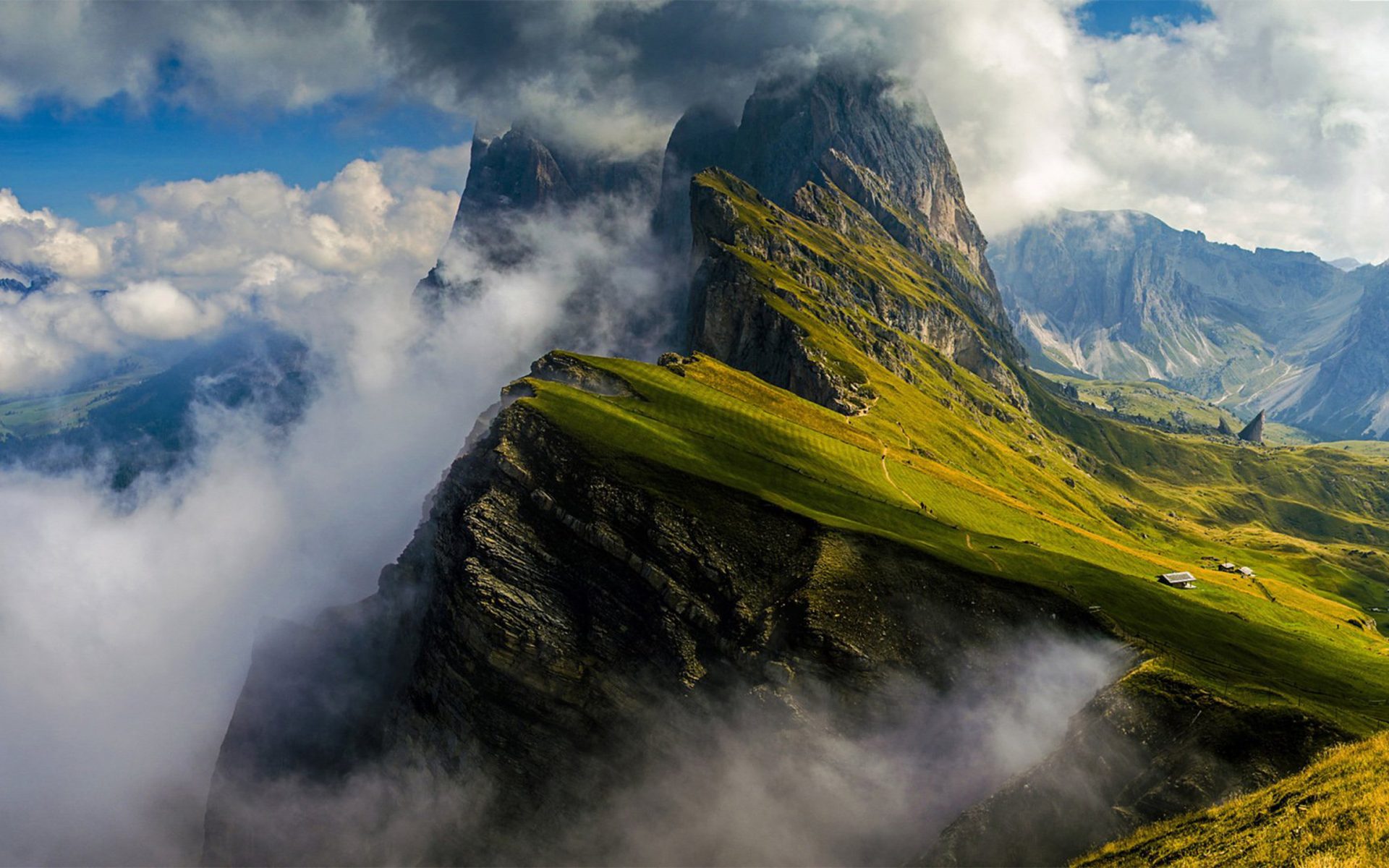 459032 télécharger l'image dolomites, terre/nature, montagne, nuage, italie, montagnes - fonds d'écran et économiseurs d'écran gratuits